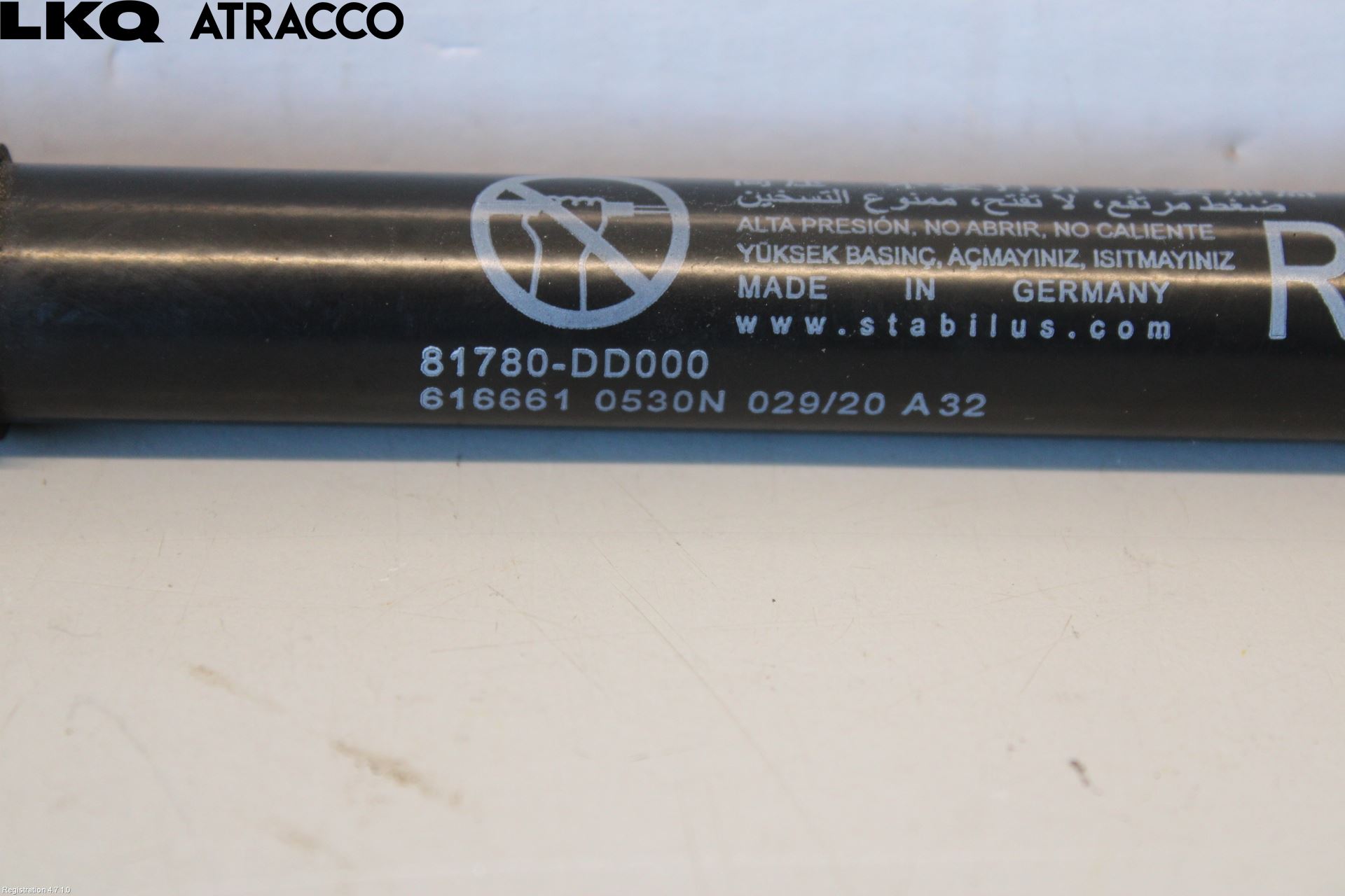 Hyundai KONA/ELECTRIC OS 18-23 Bakluke Demper-Gassfjær