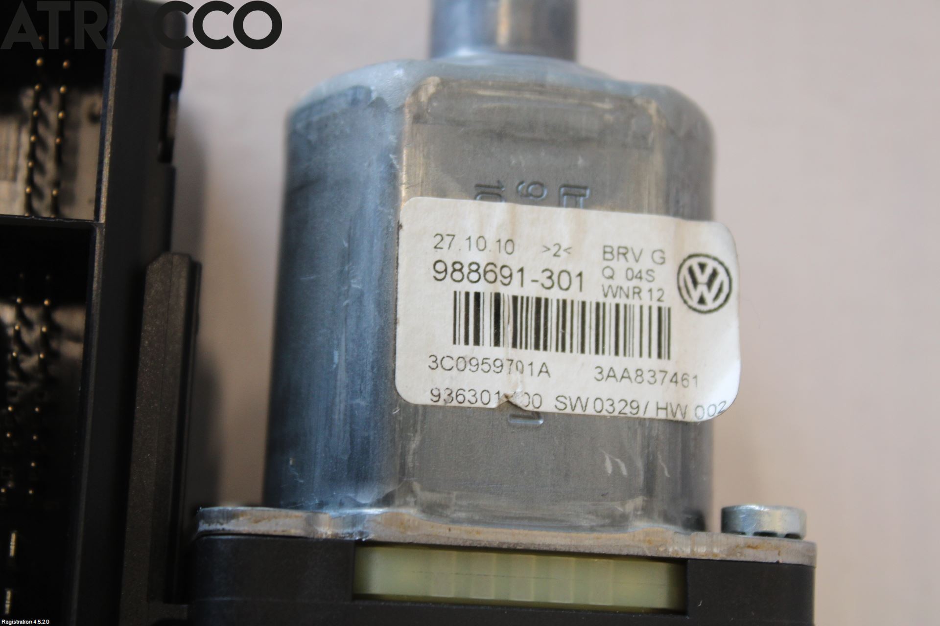 Volkswagen VW PASSAT 11-14 Vindusheismotor