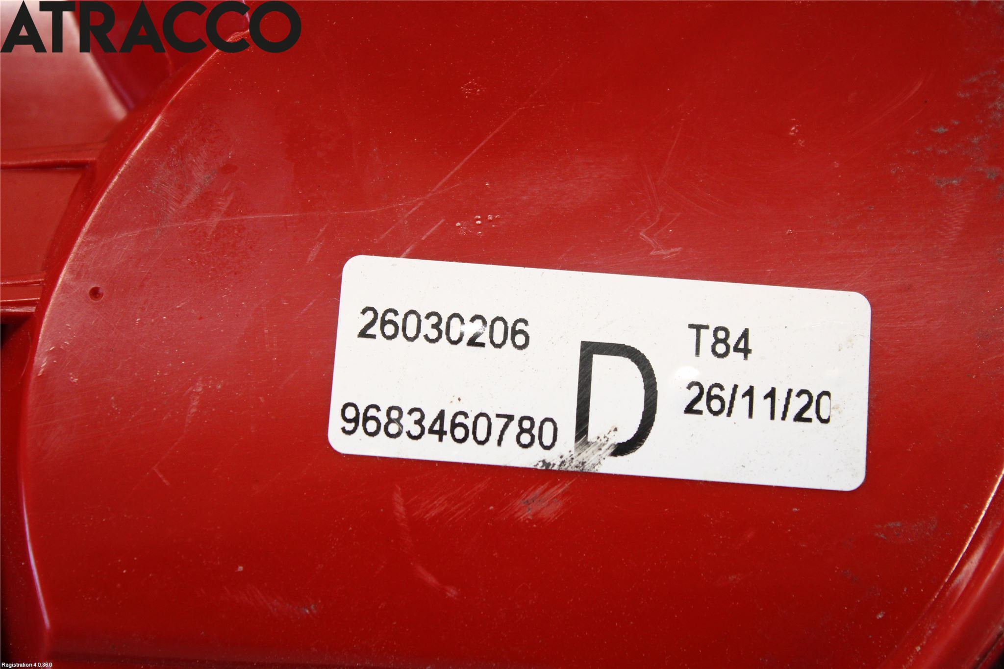 Peugeot 3008 09-16 Baklykt Høyre