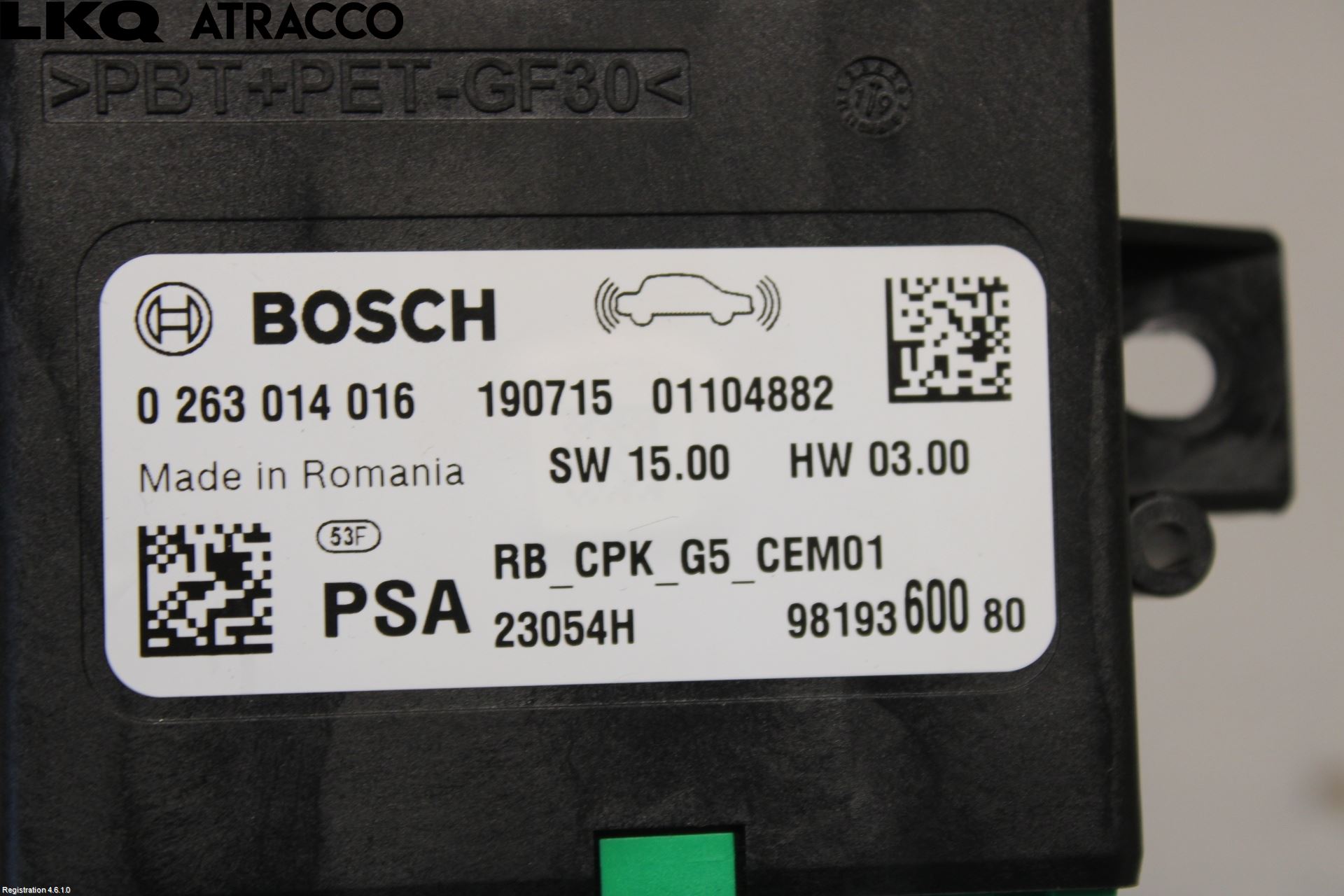 Opel GRANDLAND X 18- Styreenhet Parkering