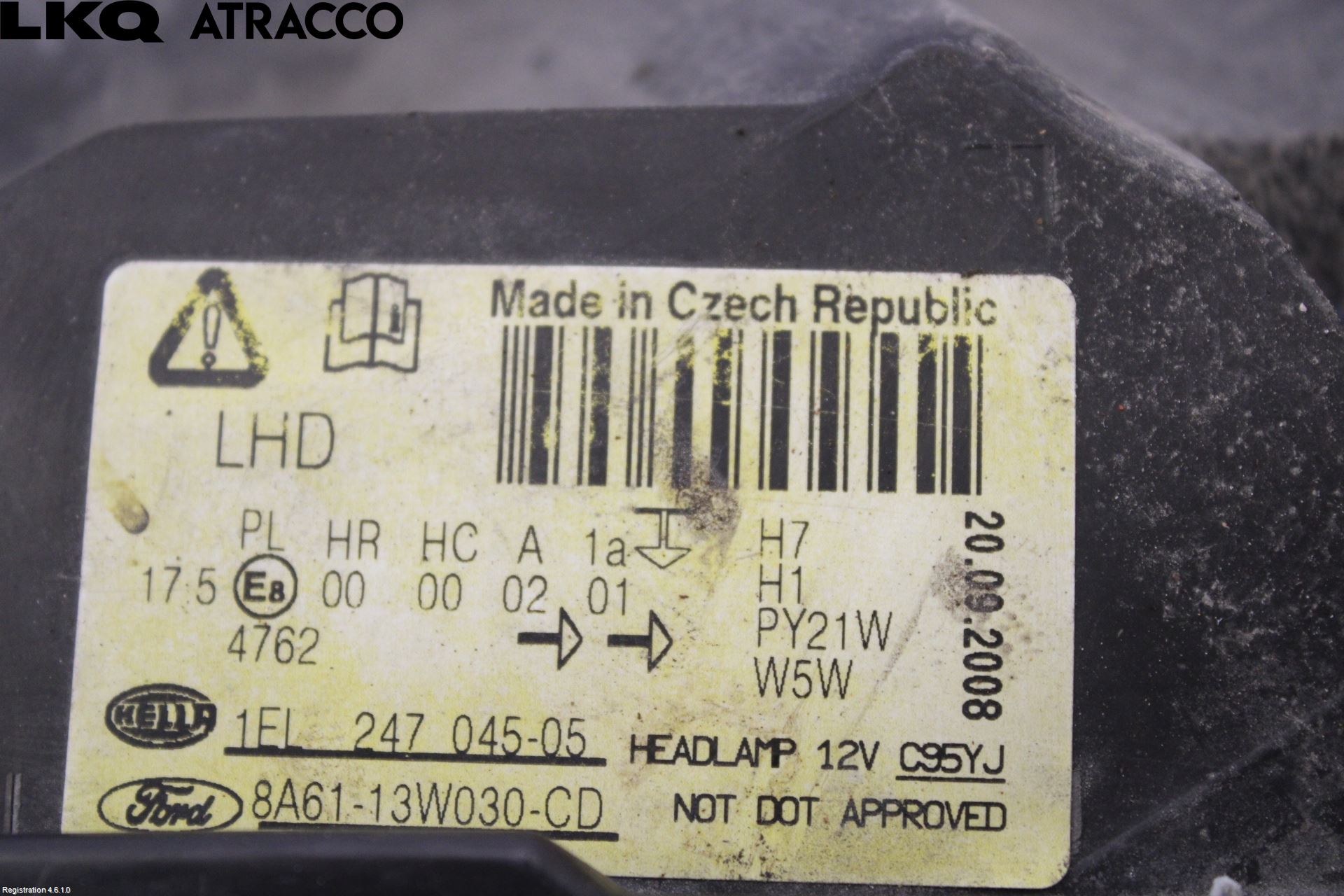 Ford FIESTA 09-12 Frontlykt Venstre