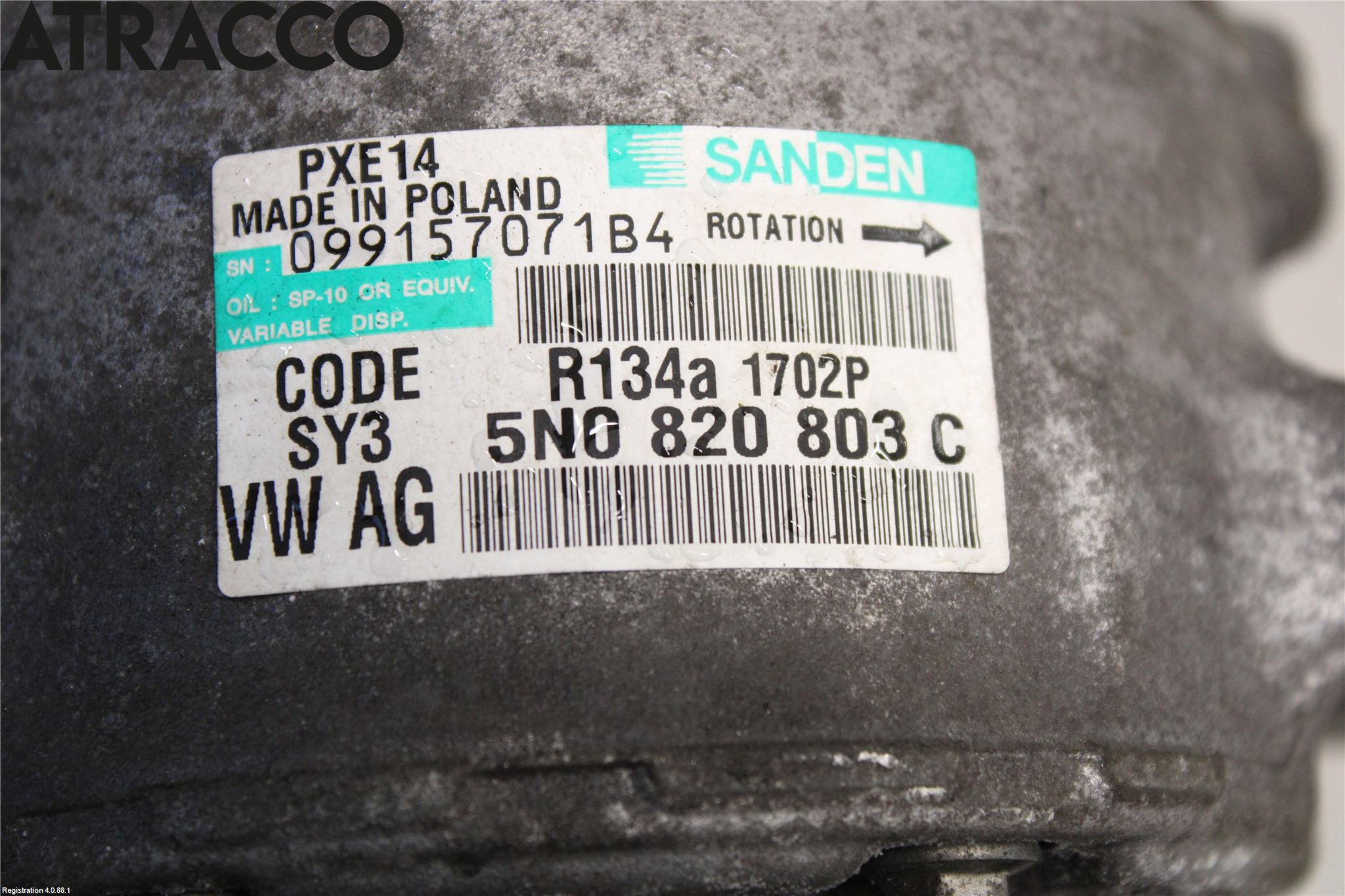 Skoda YETI Varme Ac Kompressor