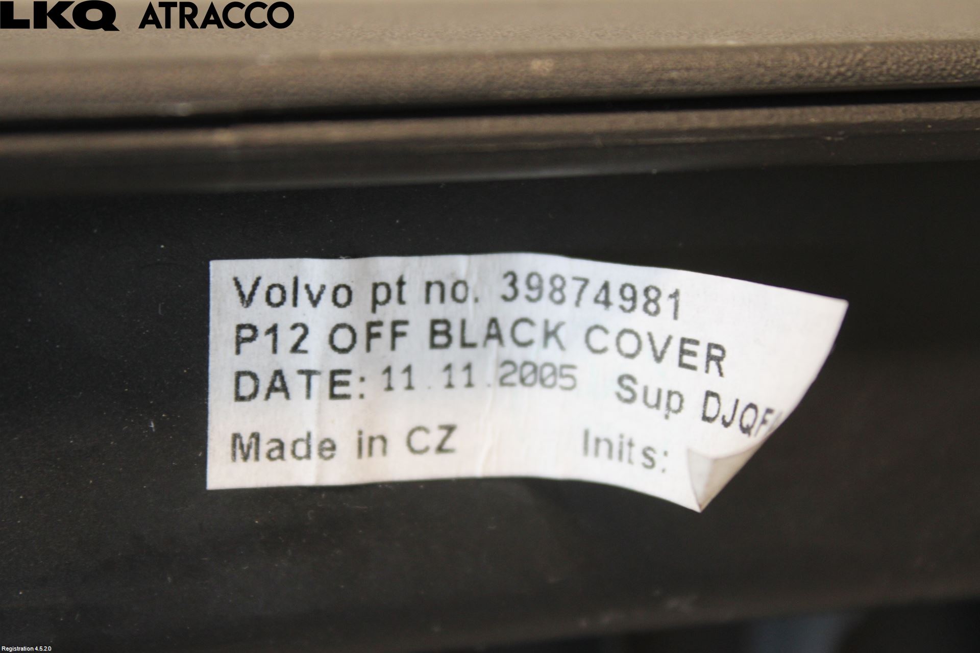 Volvo V50 04-07 Innr Innsyn Beskytelse Stv