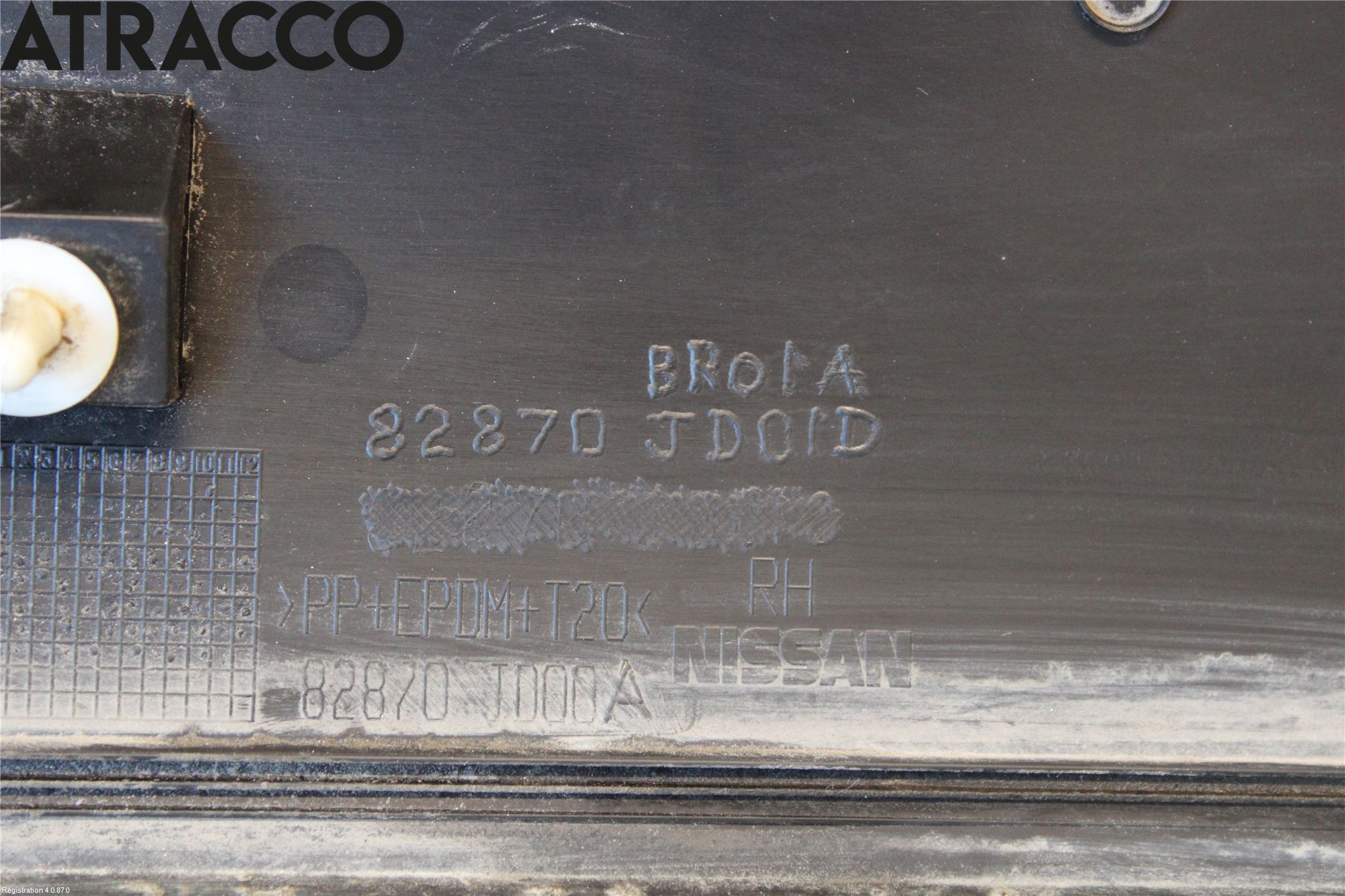 Nissan QASHQAI 10-14 Dør Dekorlist Hb