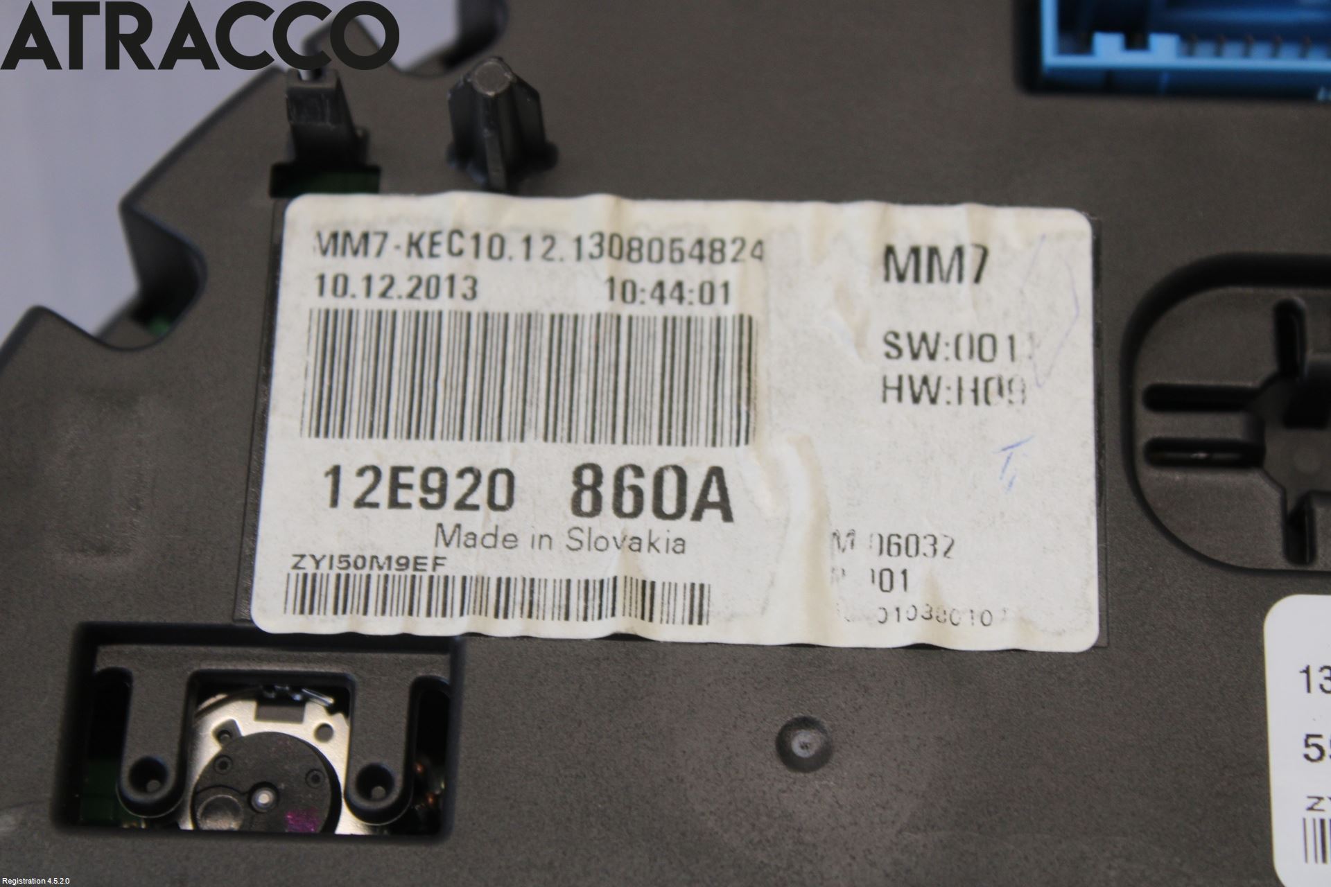 Volkswagen VW UP! / E-UP! Instr Kombinert