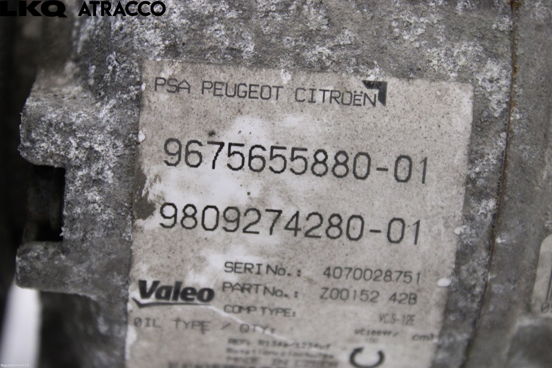 Peugeot 308 14-21 Varme Ac Kompressor