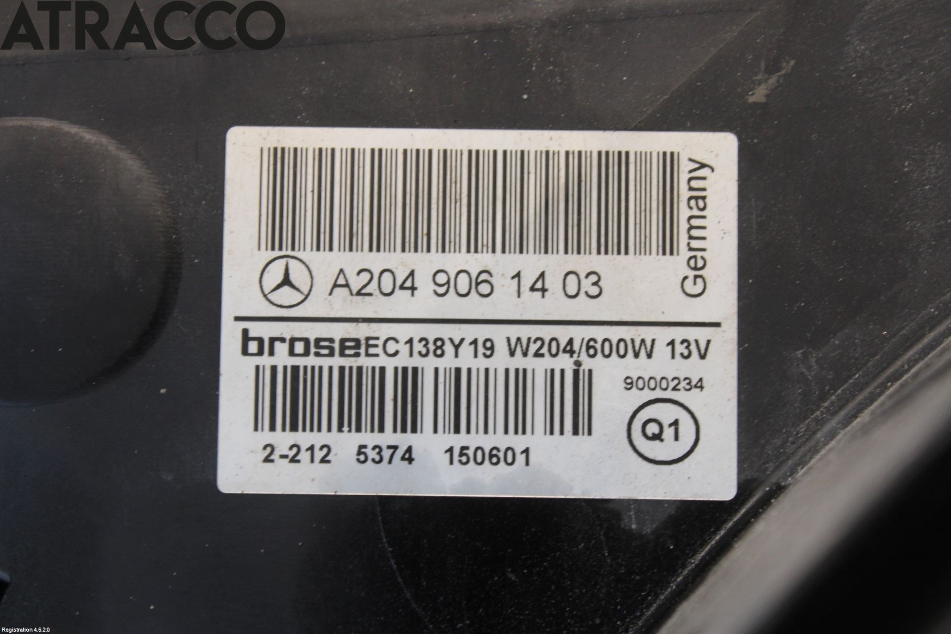 Mercedes-Benz MB E-KLASS (W212) 09-16 Kjølevifte Elektrisk