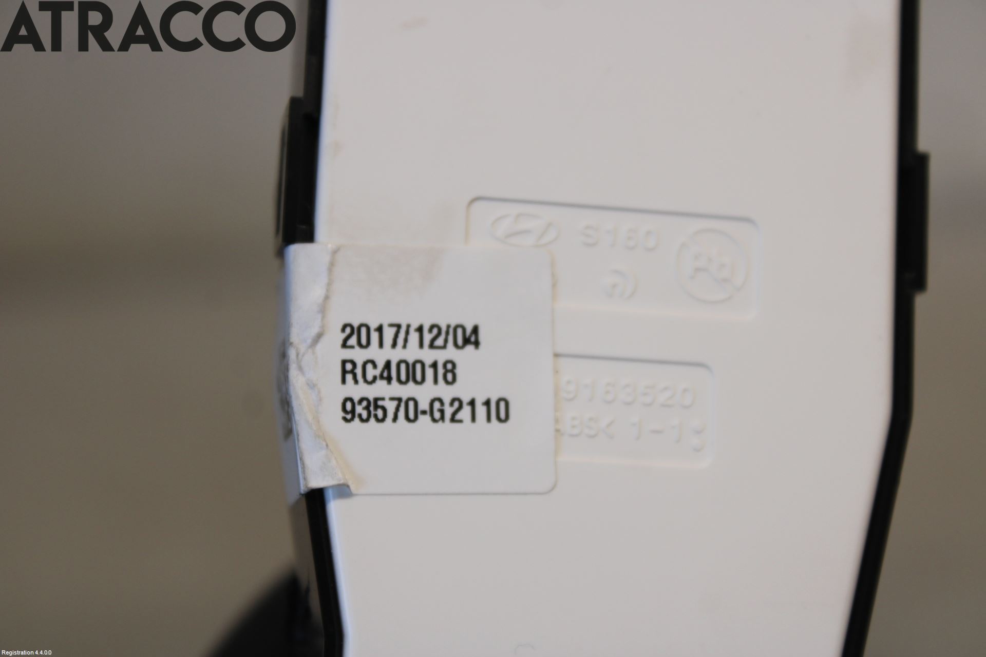 Hyundai IONIQ AE 17-22 Bryter Vindusheis