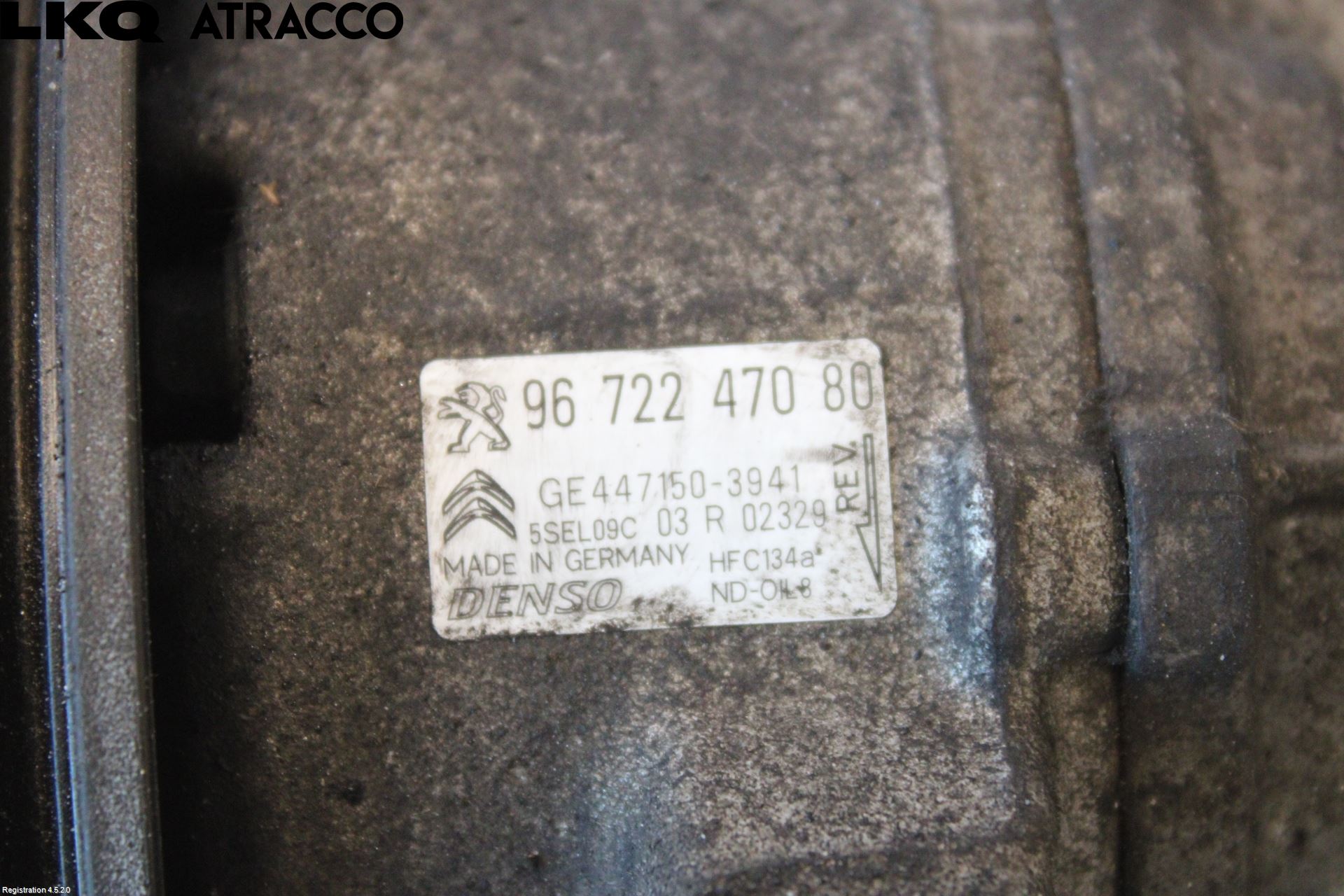 Peugeot 208 12-15 Varme Ac Kompressor