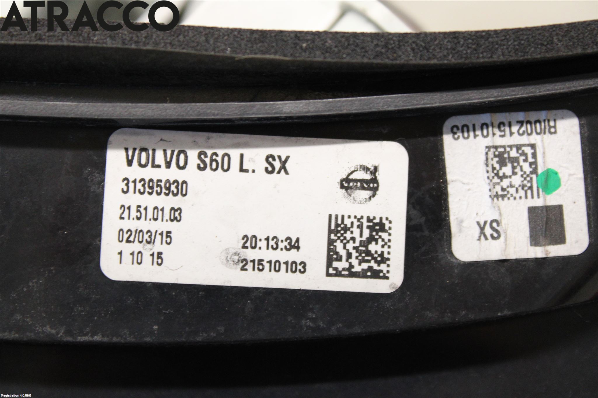 Volvo S60 14-18 Baklykt Venstre