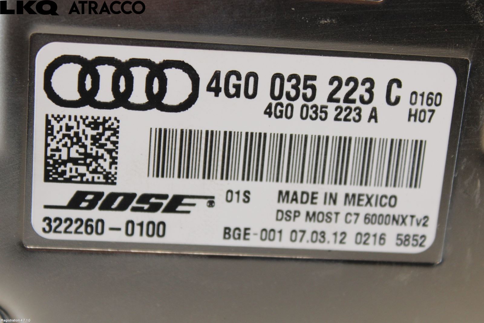 Audi A6 ALLROAD 12-18 Stereo Forsterker