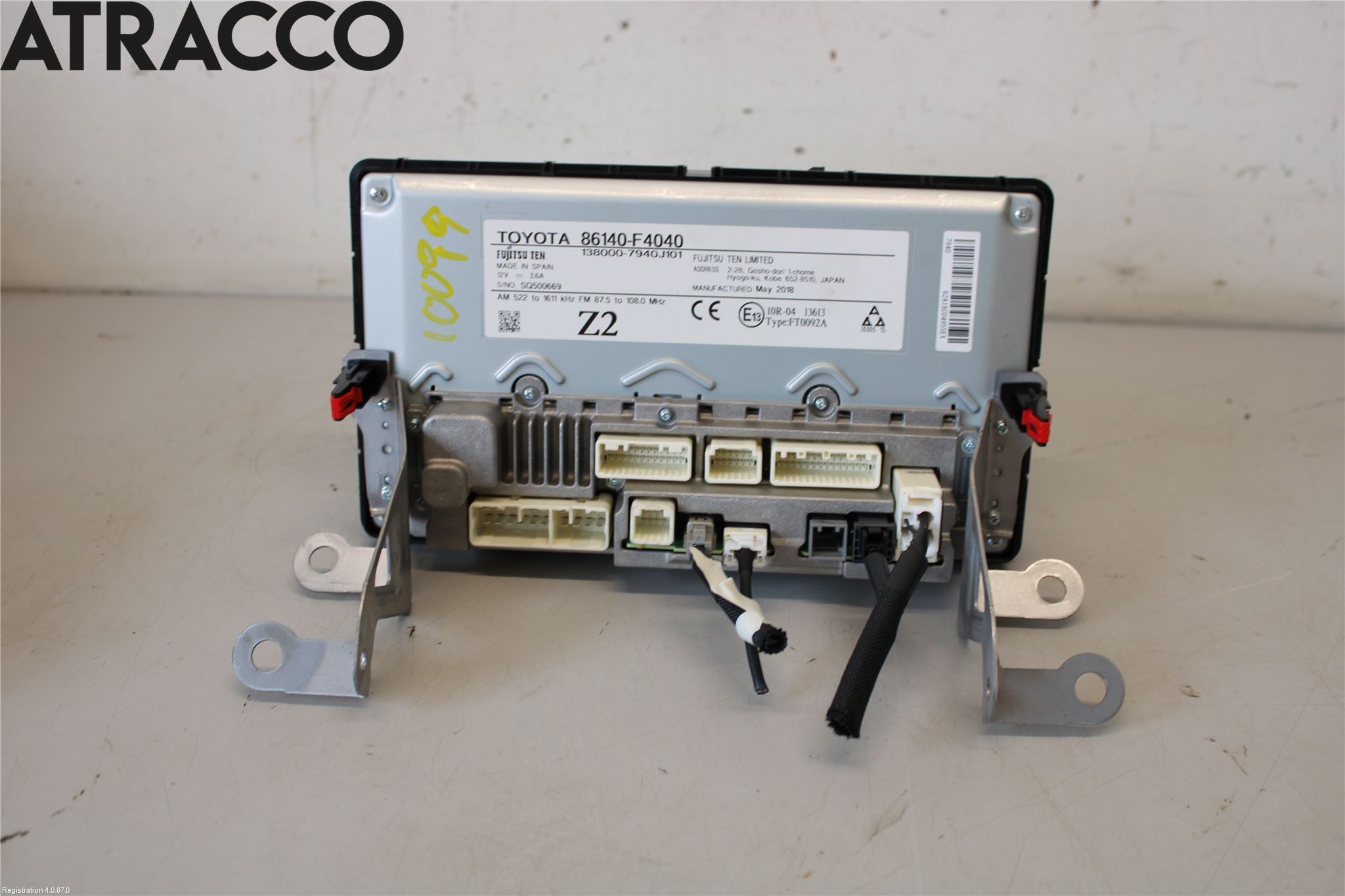 Toyota C-HR 16-23 Multifunktionsdisplay