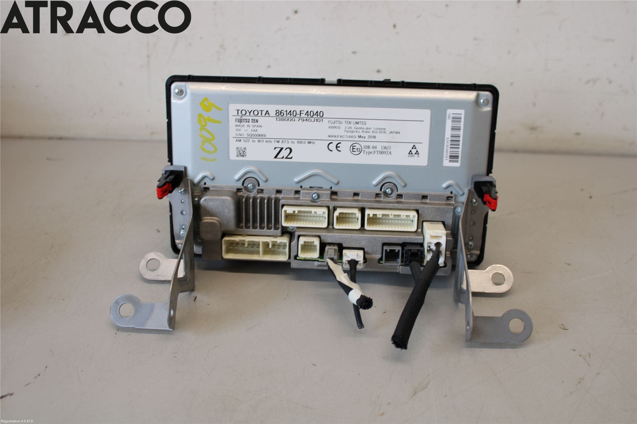 Toyota C-HR 16-23 Multifunktionsdisplay