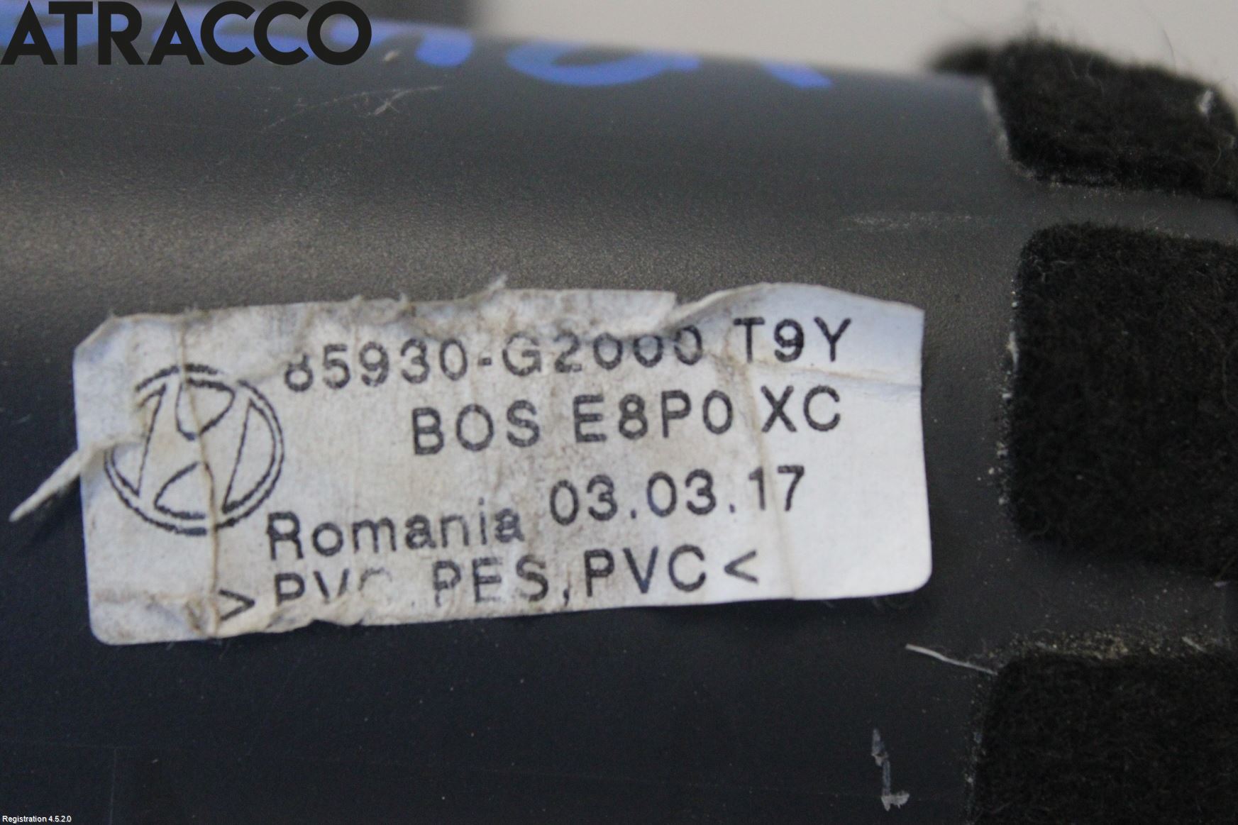 Hyundai IONIQ AE 17-22 Innr Innsyn Beskytelse Stv