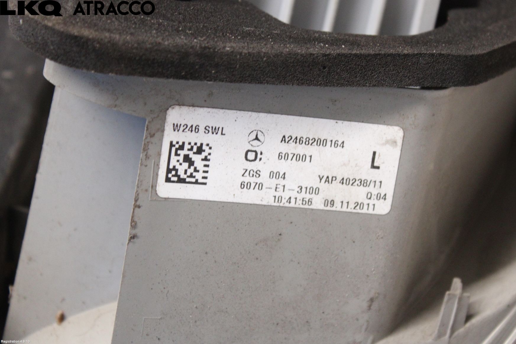 Mercedes-Benz MB B-KLASS (W246/W242) 12-19 Baklykt Venstre