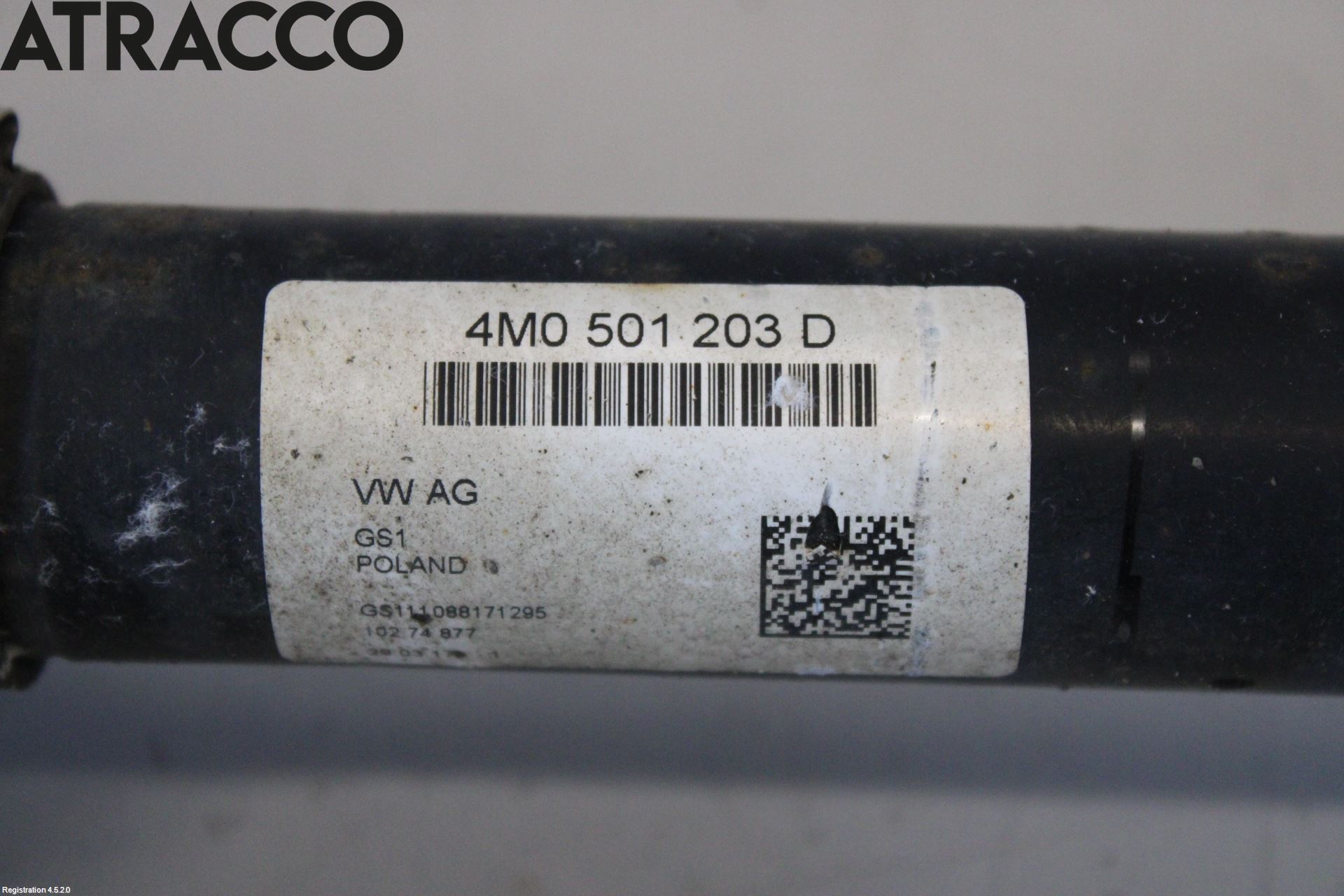 Audi Q7/SQ7 Drivaksel Bak Kompl Venstre