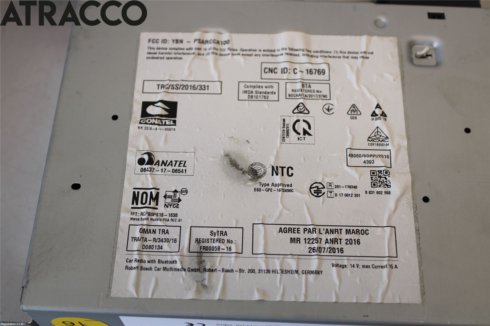 Citroen JUMPY 07-16 Stereo Radio