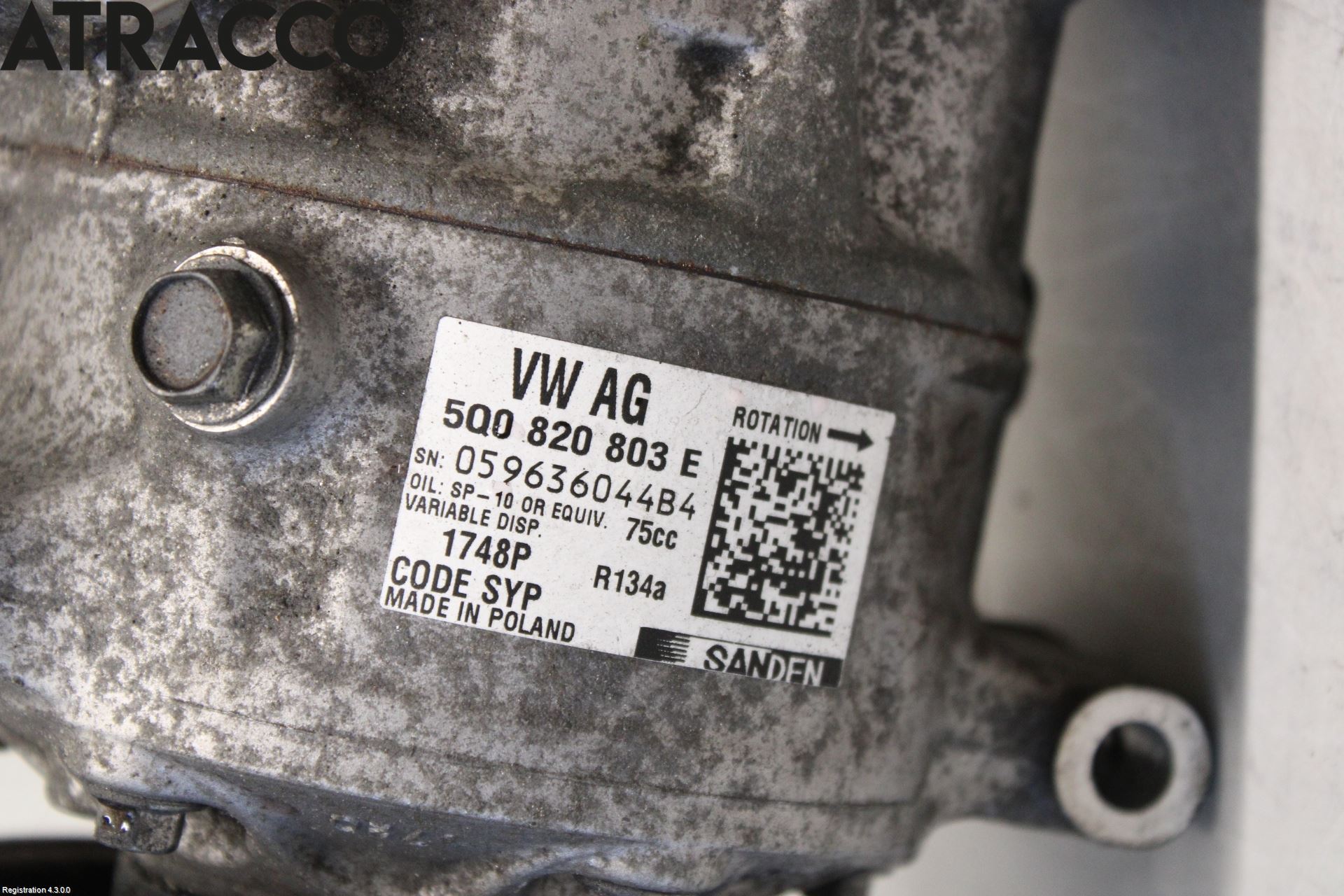 Volkswagen VW POLO 10-17 Varme Ac Kompressor