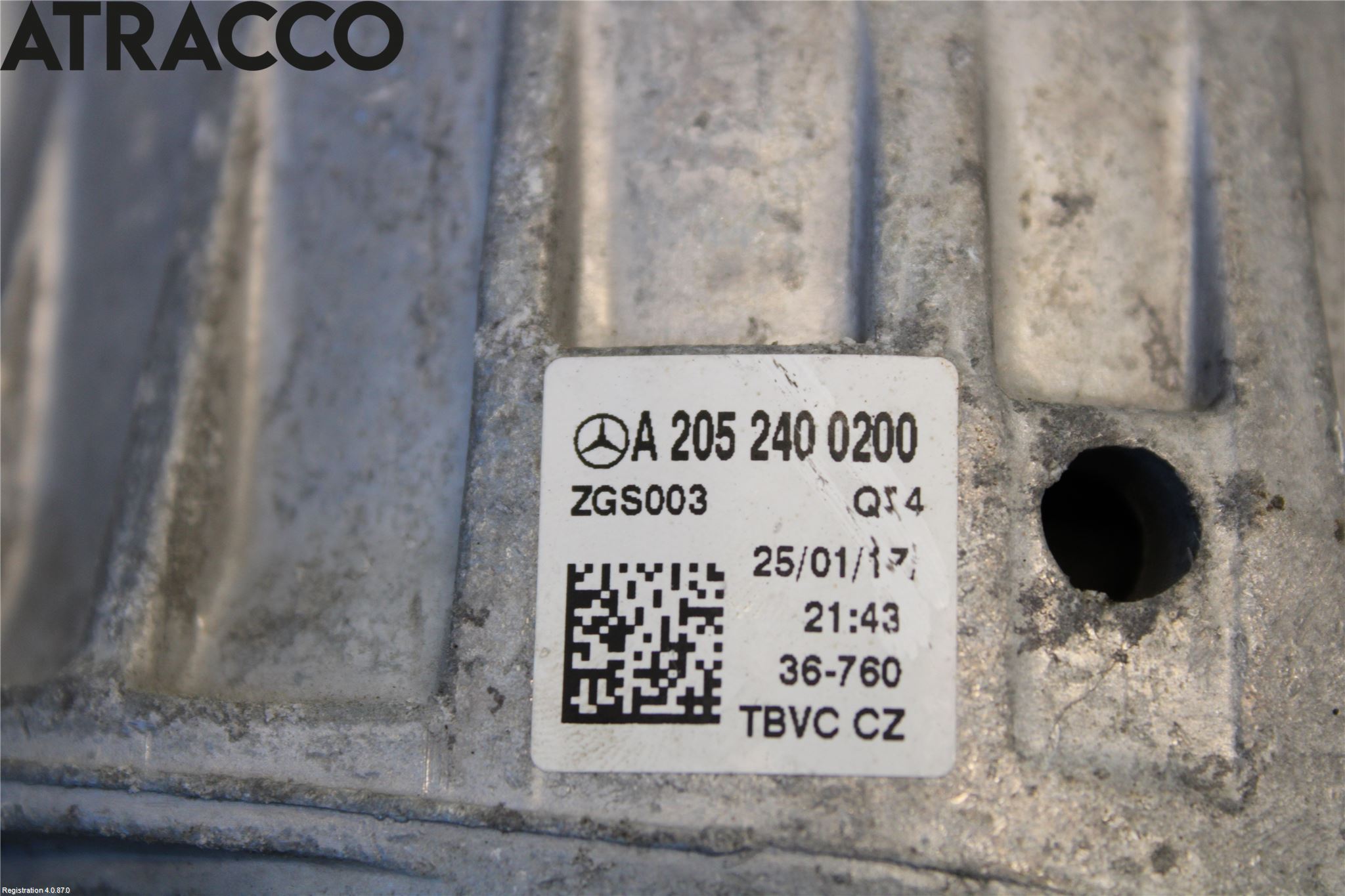 Mercedes-Benz MB C-KLASS (W205) 14-21 Motor Feste Gummi