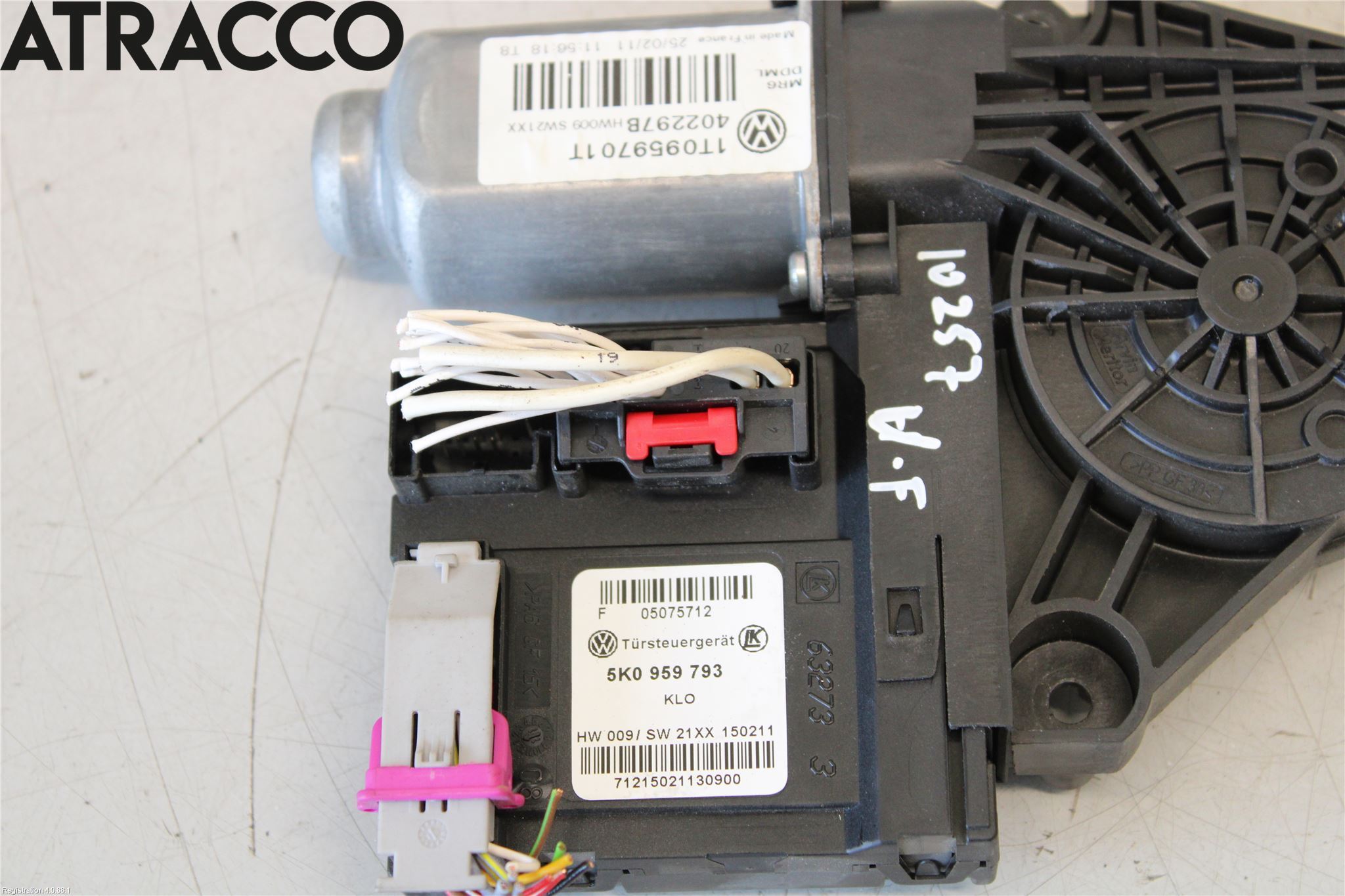 Volkswagen VW CADDY 11-15 Vindusheismotor