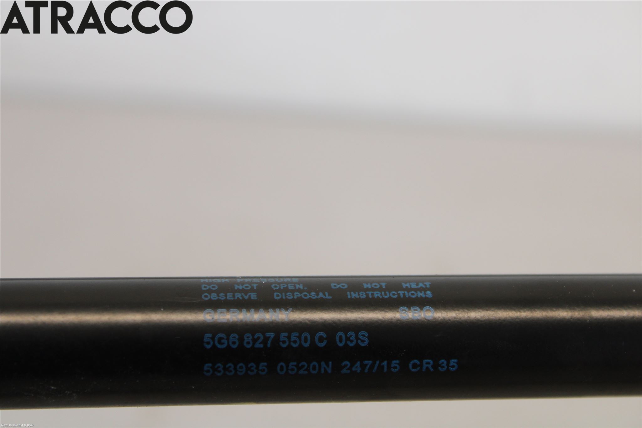 Volkswagen VW GOLF / E-GOLF VII 13-20 Bakluke Demper-Gassfjær