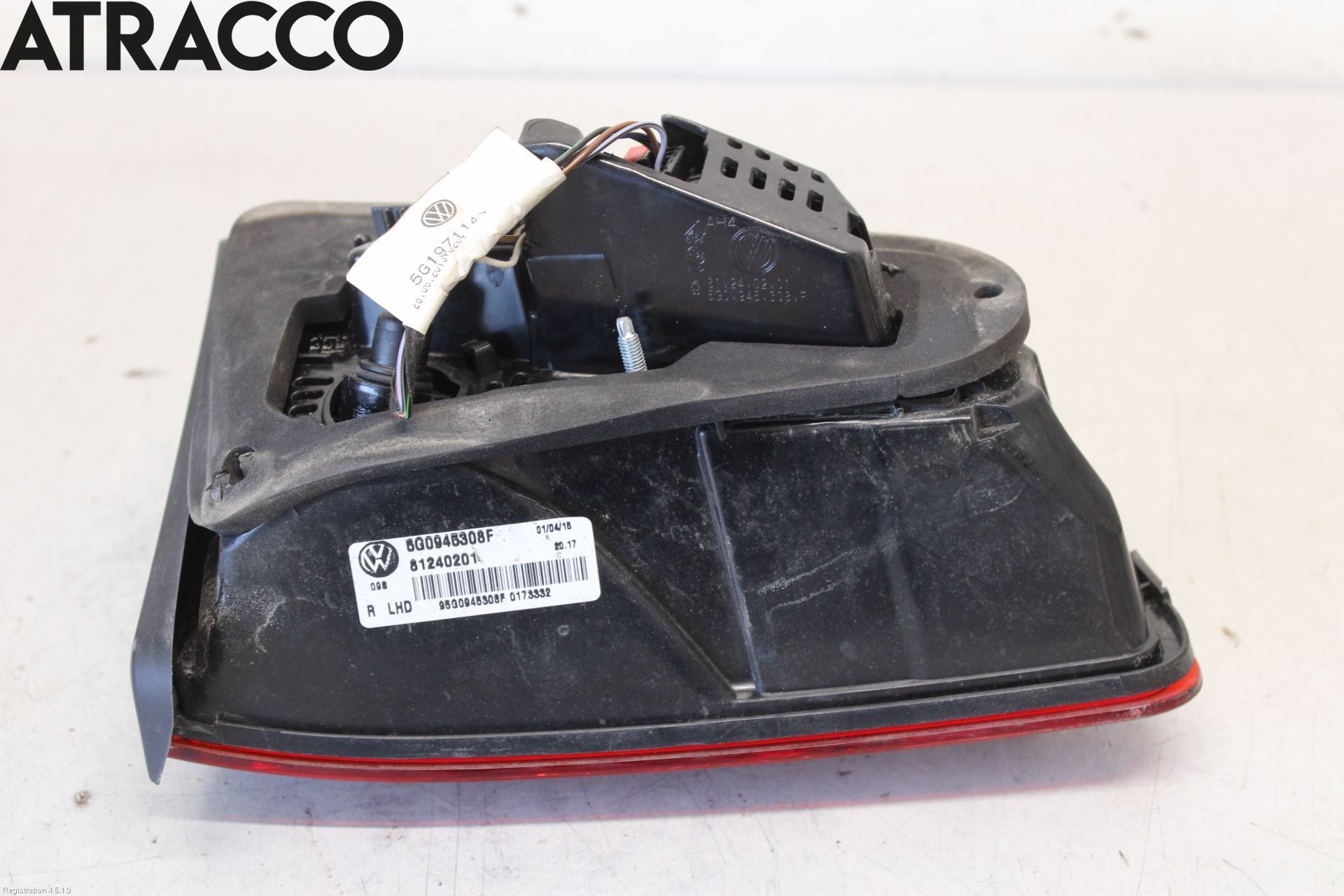 Volkswagen VW GOLF / E-GOLF VII 13-20 Baklykt Høyre  På Luke(Indre)