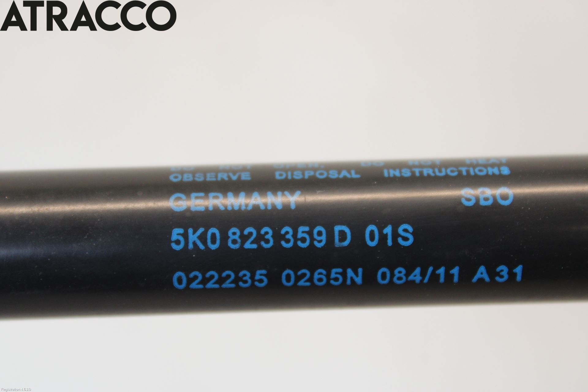 Volkswagen VW GOLF VI 09-13 Panser Demper-Gassfjær