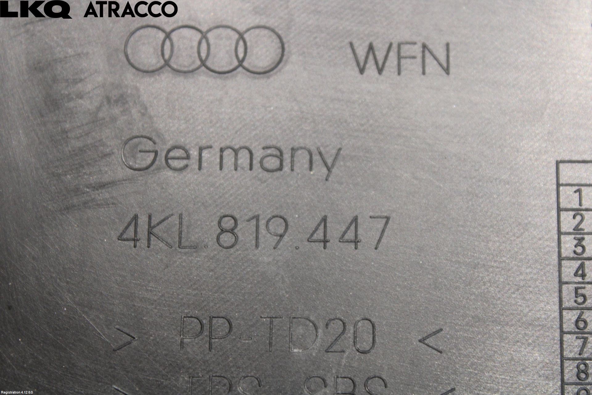 Audi E-TRON, S GE 19- Visker Deksel-Grill-Under Frr