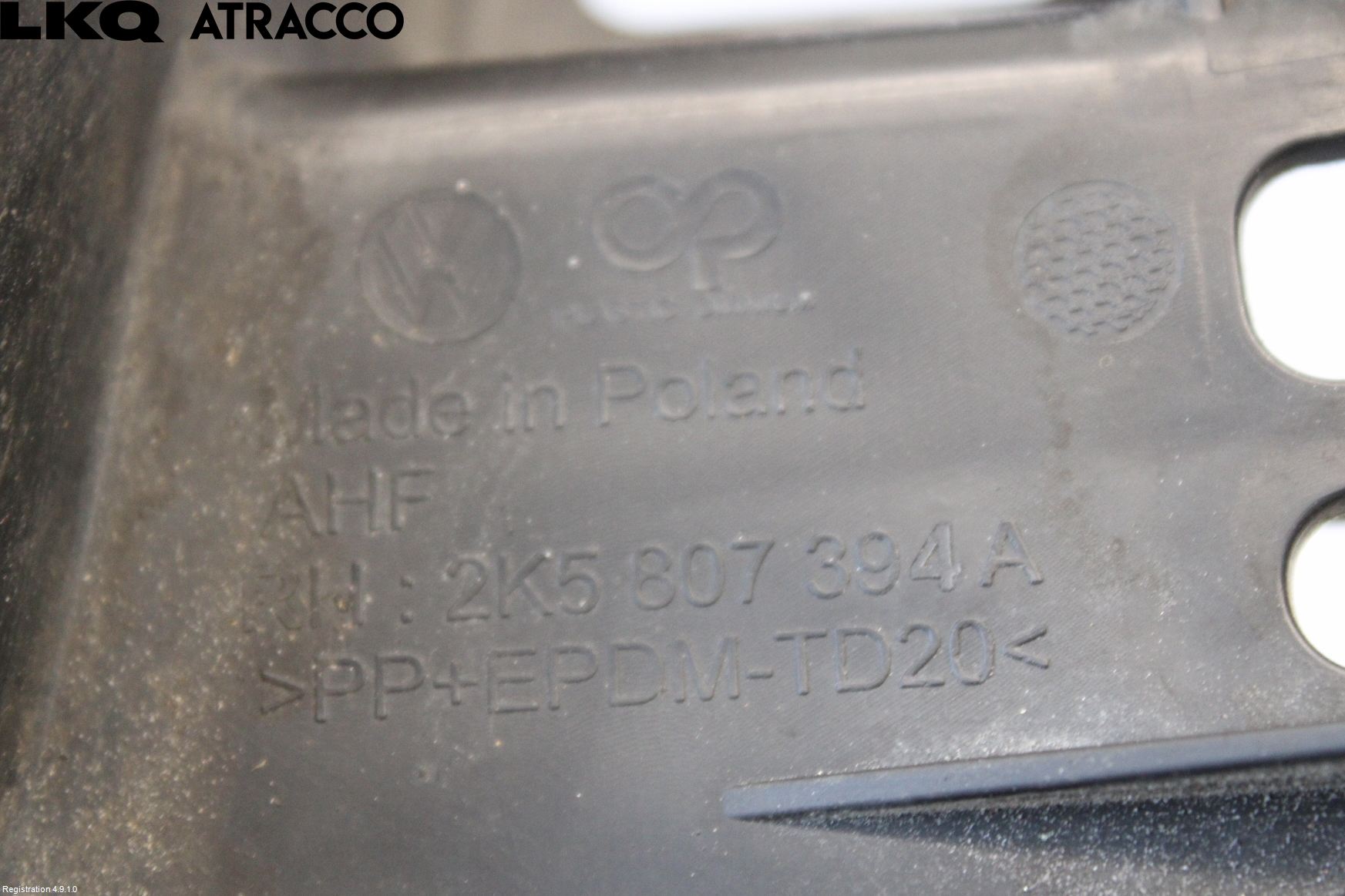 Volkswagen VW CADDY 16-20 Støtfangerfeste Bak Høyre