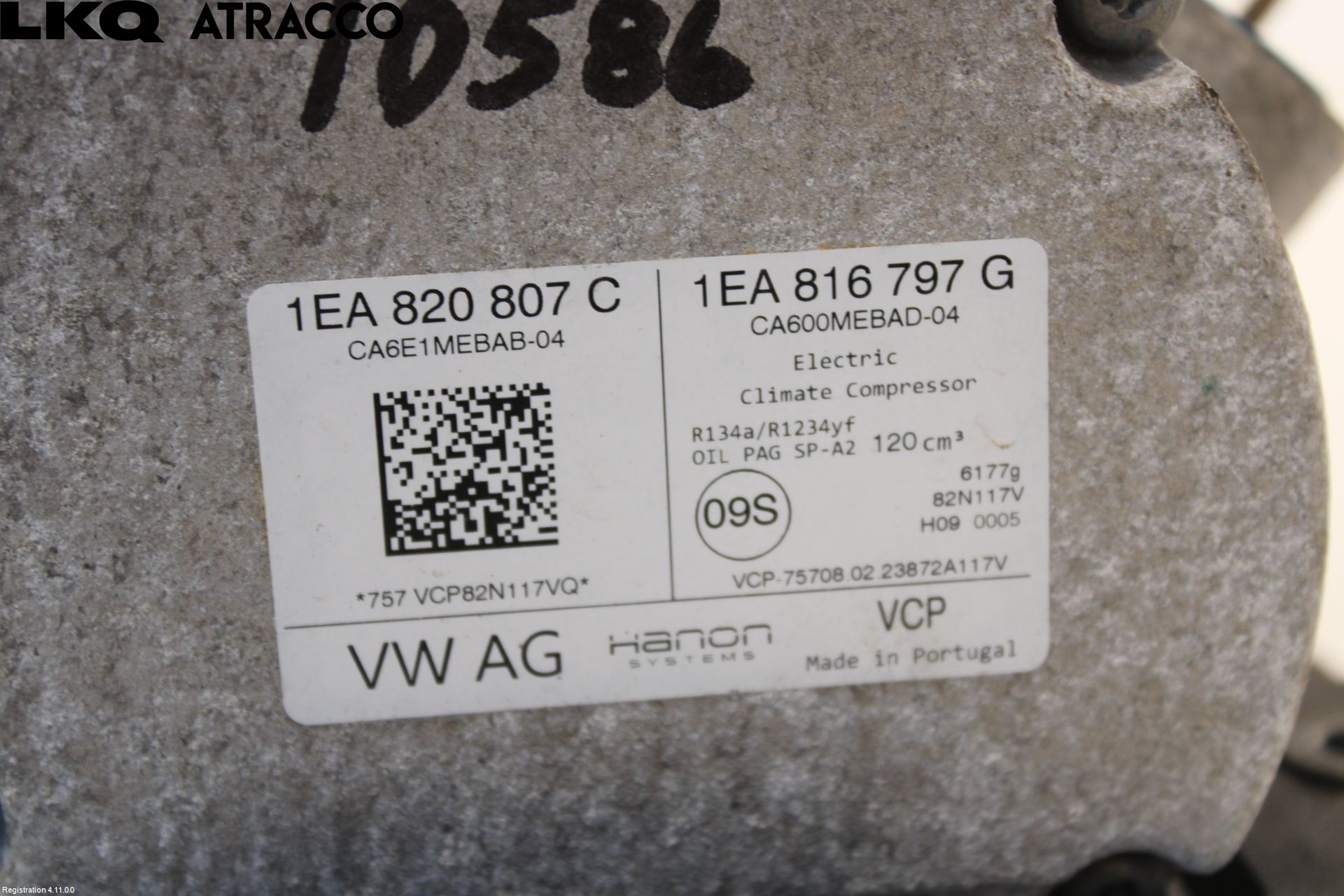 Volkswagen VW ID BUZZ/CARGO 22- Varme Ac Kompressor