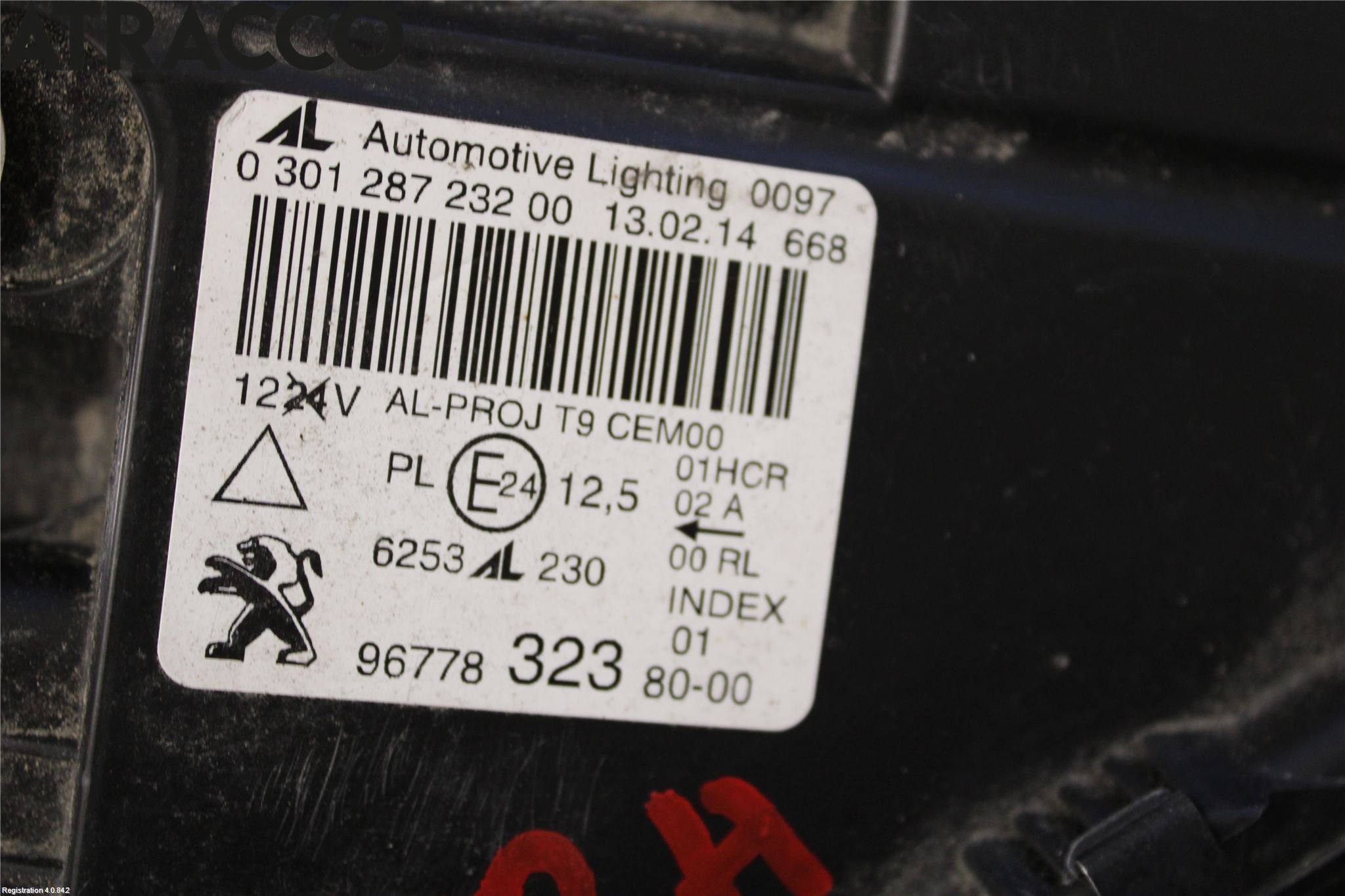 Peugeot 308 14-21 Frontlykt Høyre