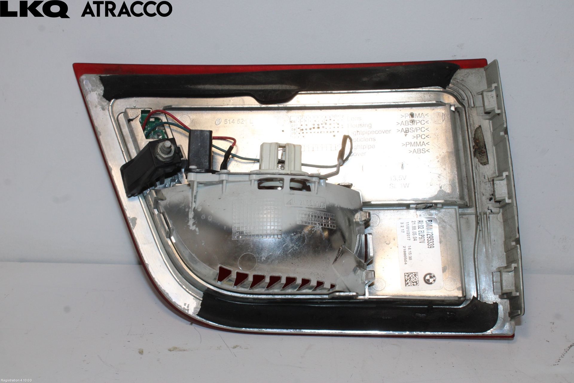 BMW X5 E70 07-13 Baklykt Venstre  På Luke(Indre