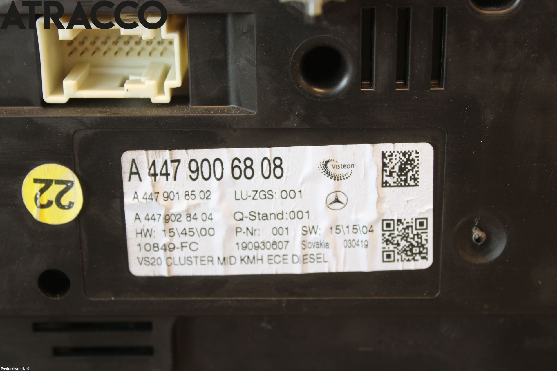 Mercedes-Benz MB VITO/V-KLASS (W640,W447,W448) 14- Instr Kombinert