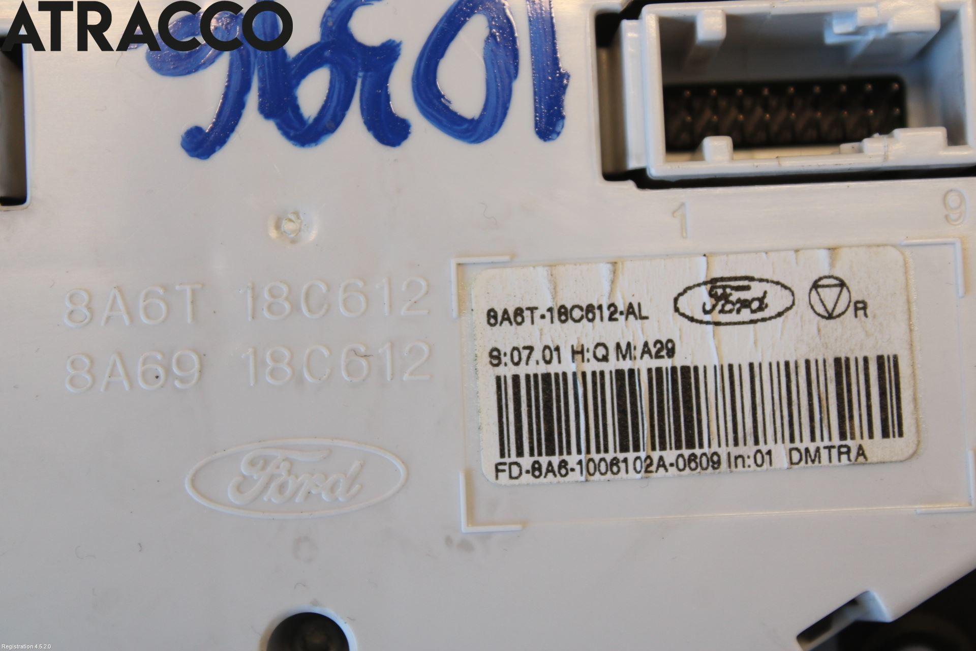 Ford FIESTA 09-12 Varme Ac Betjening-Display