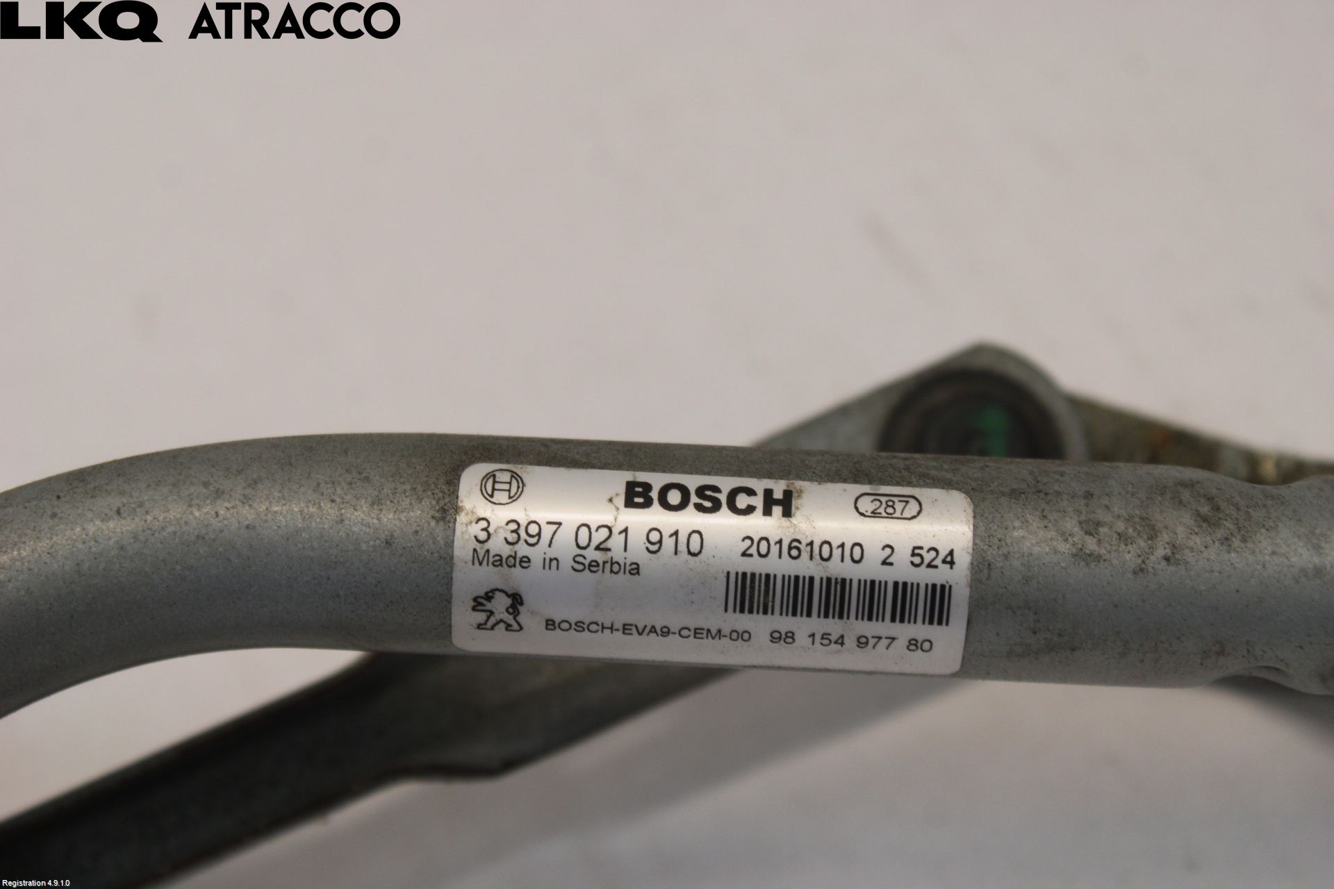 Peugeot 2008 13-20 Viskermotor Frontrute