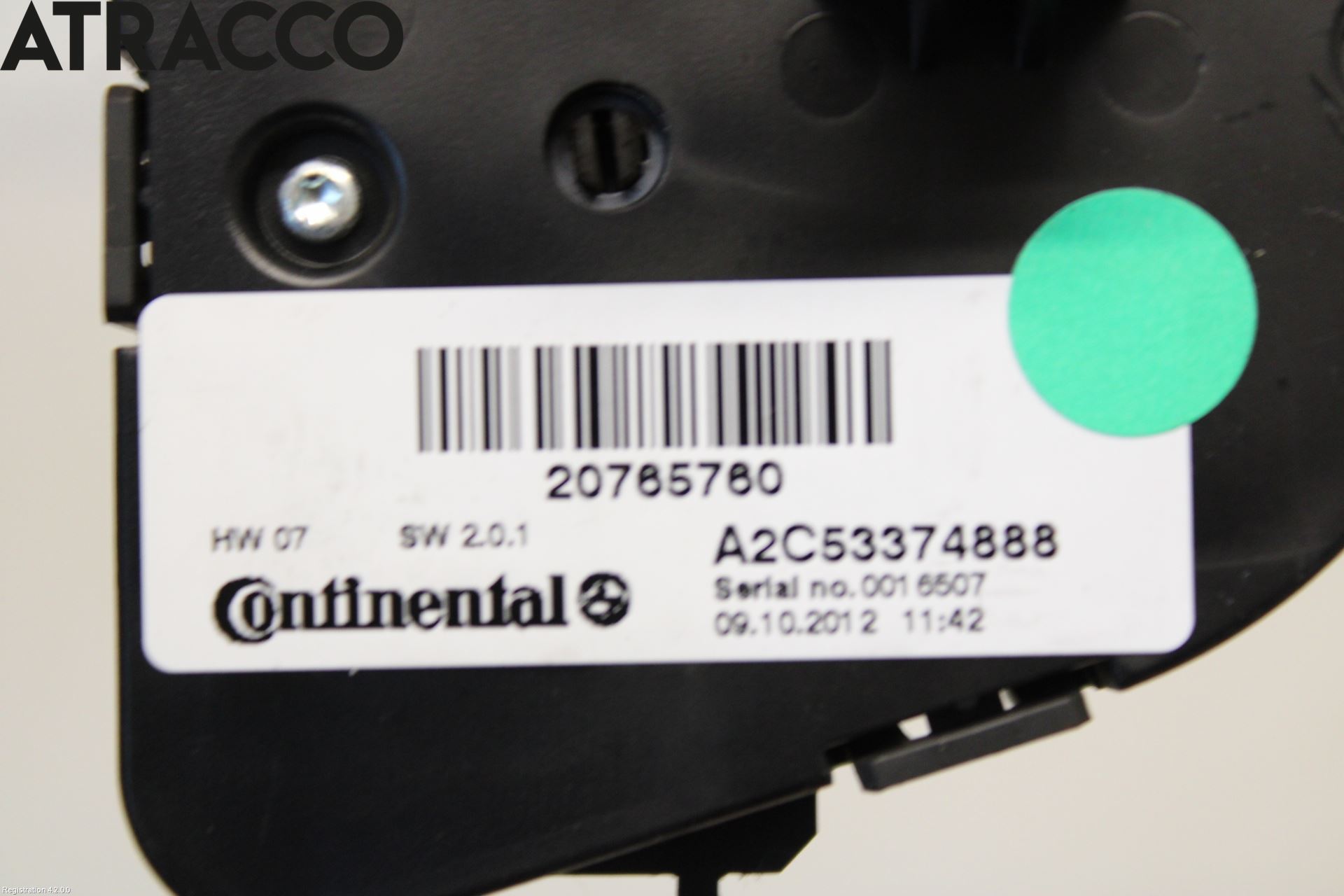 Opel ZAFIRA C 12-19 Varme Ac Betjening-Display