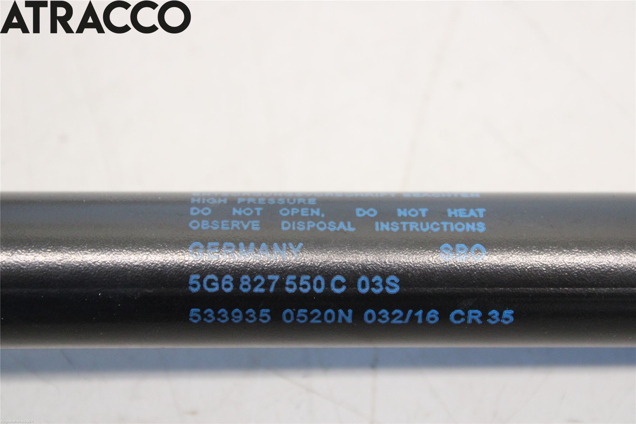 Volkswagen VW GOLF / E-GOLF VII 13-20 Bakluke Demper-Gassfjær