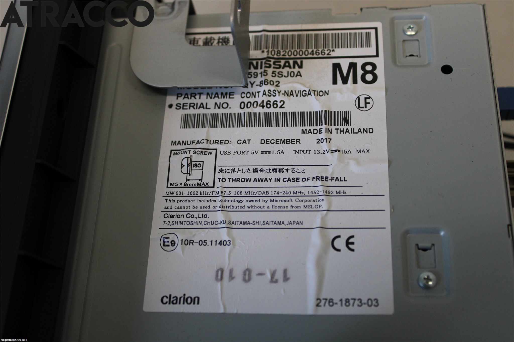 Nissan LEAF 18- Stereo Radio