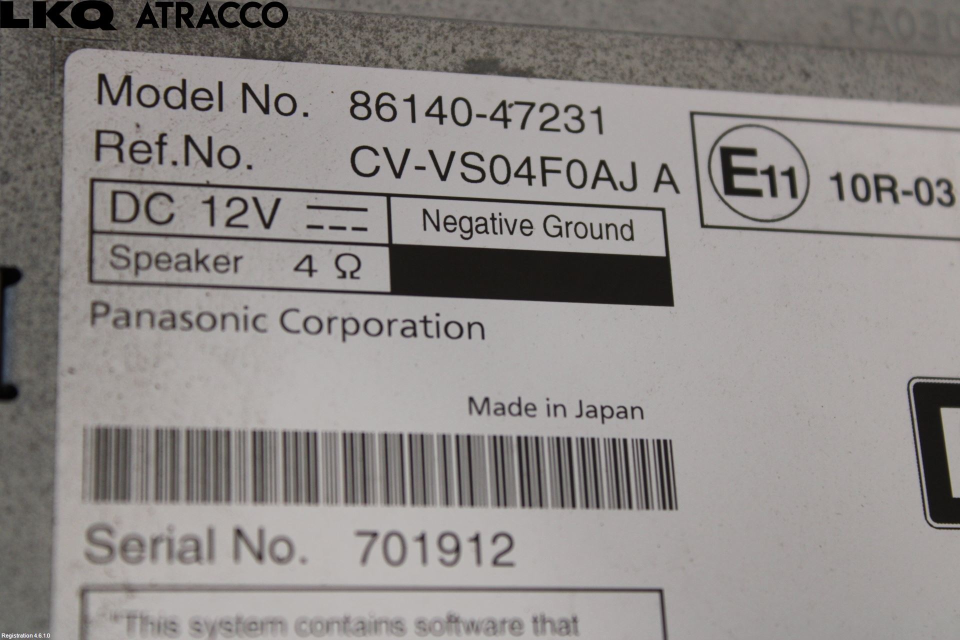 Toyota PRIUS+ ZVW40 12-20 Stereo Radio Med Cd