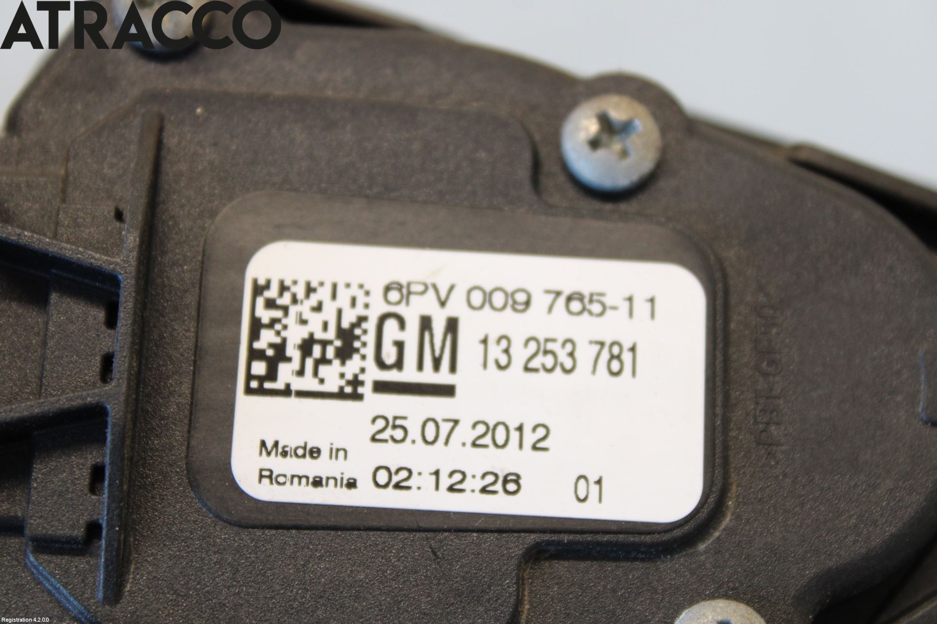 Opel ZAFIRA C 12-19 Gasspedal