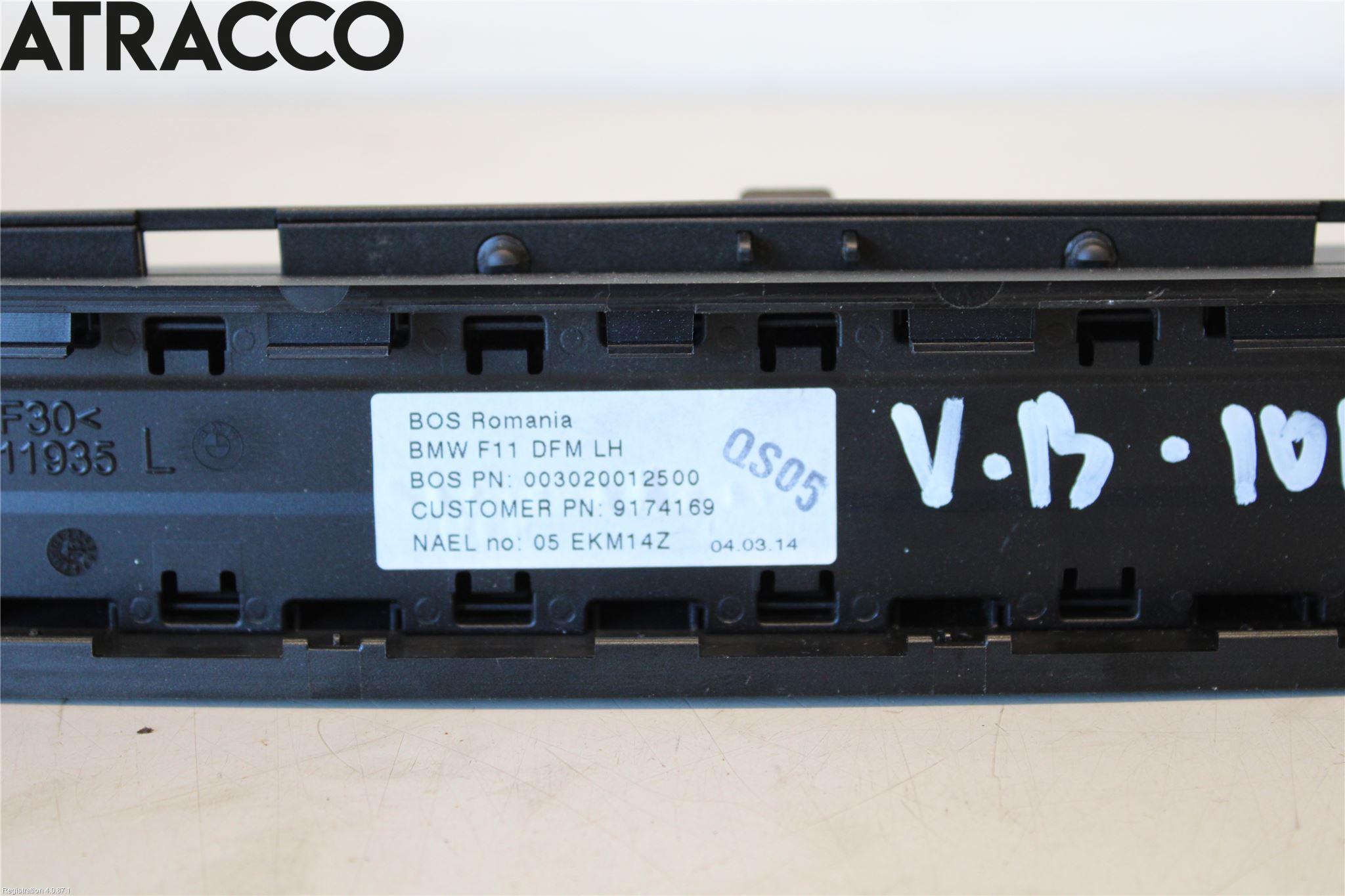 BMW 5 F10/F11/F18 09-17 Innr Solskjerm