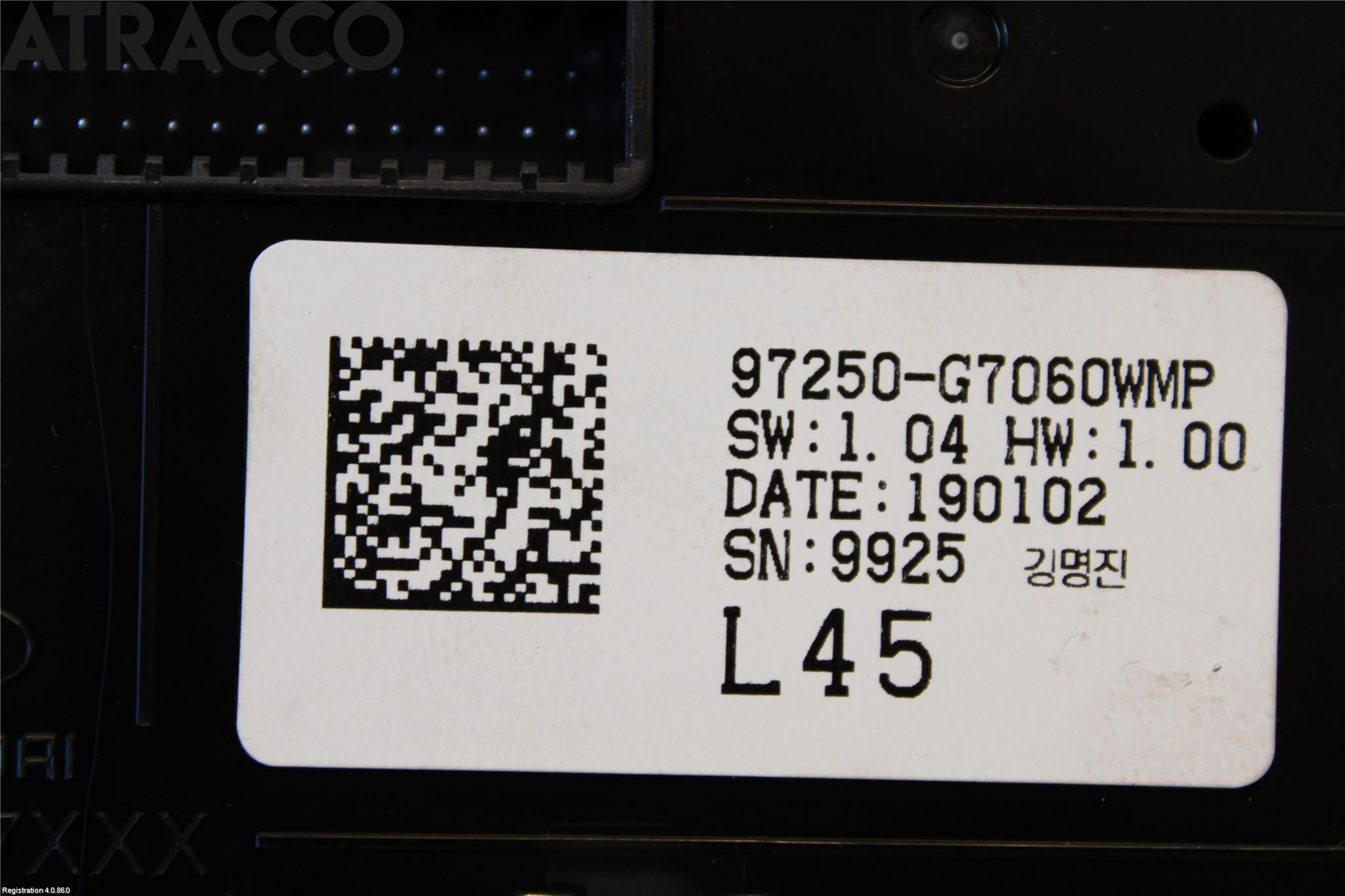 Hyundai IONIQ AE 17-22 Varme Ac Betjening-Display