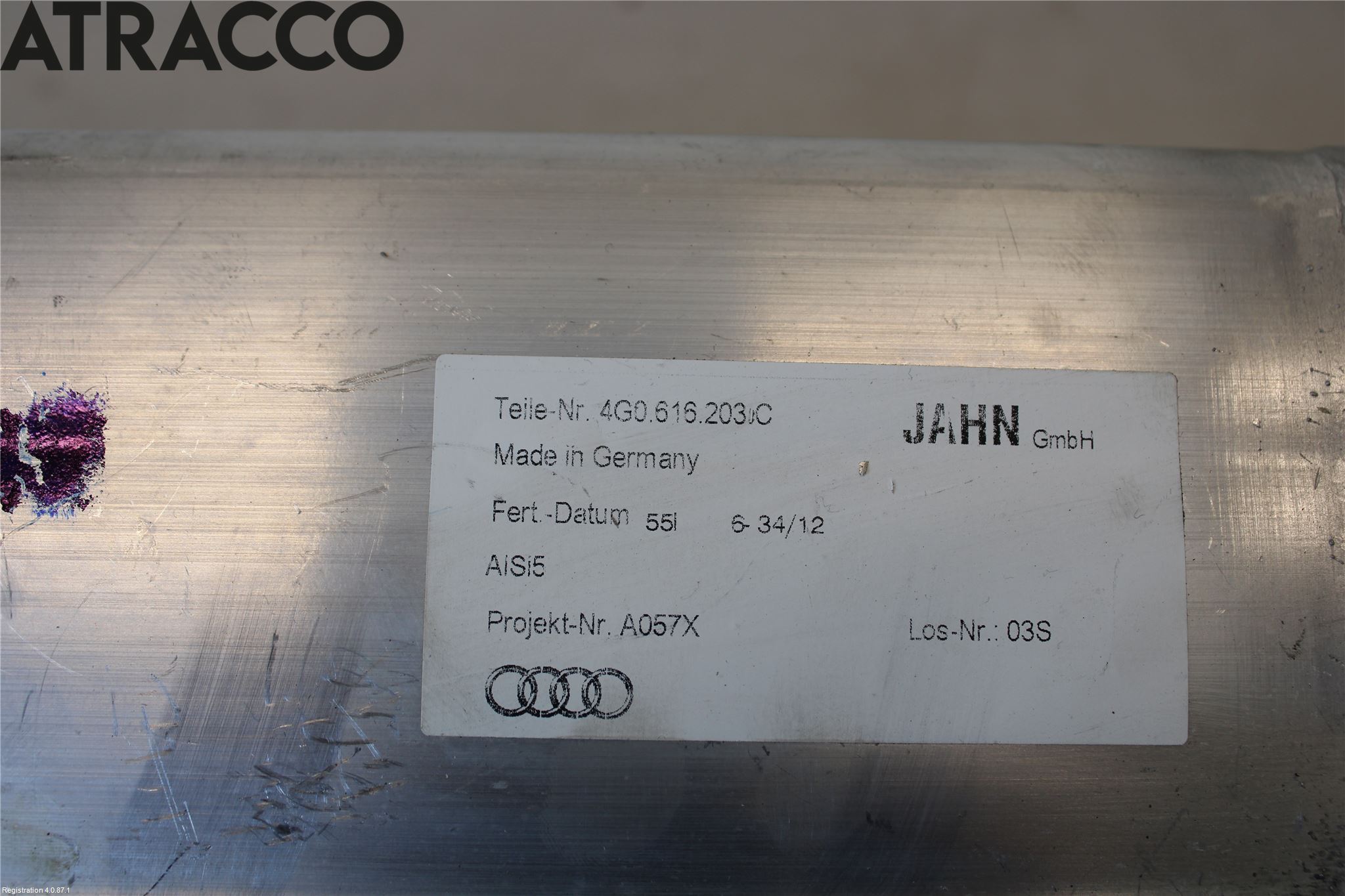 Audi A6 ALLROAD 12-18 Nivå/Lufrfrändring Trycktank