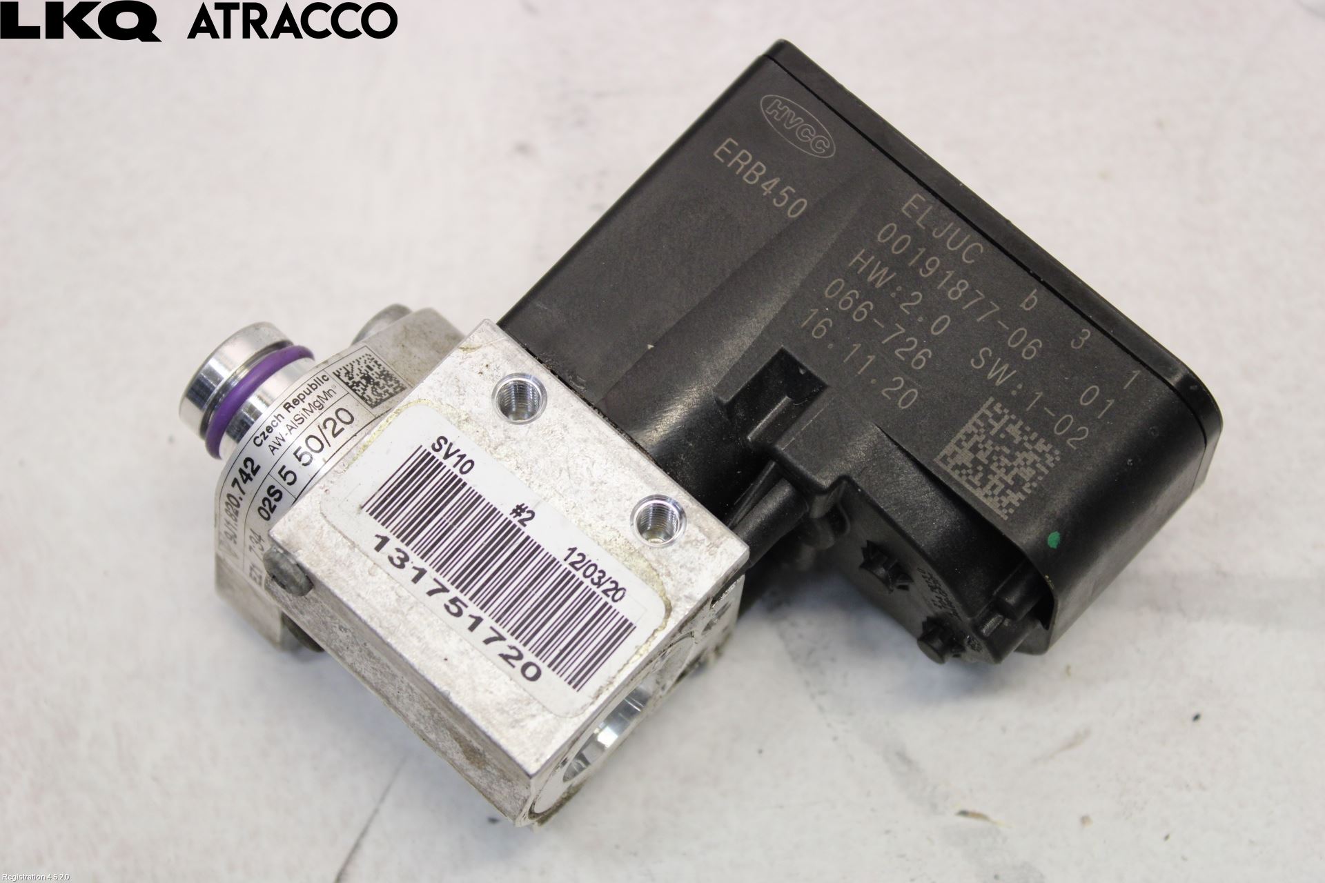 Porsche TAYCAN 20- Varmeventil