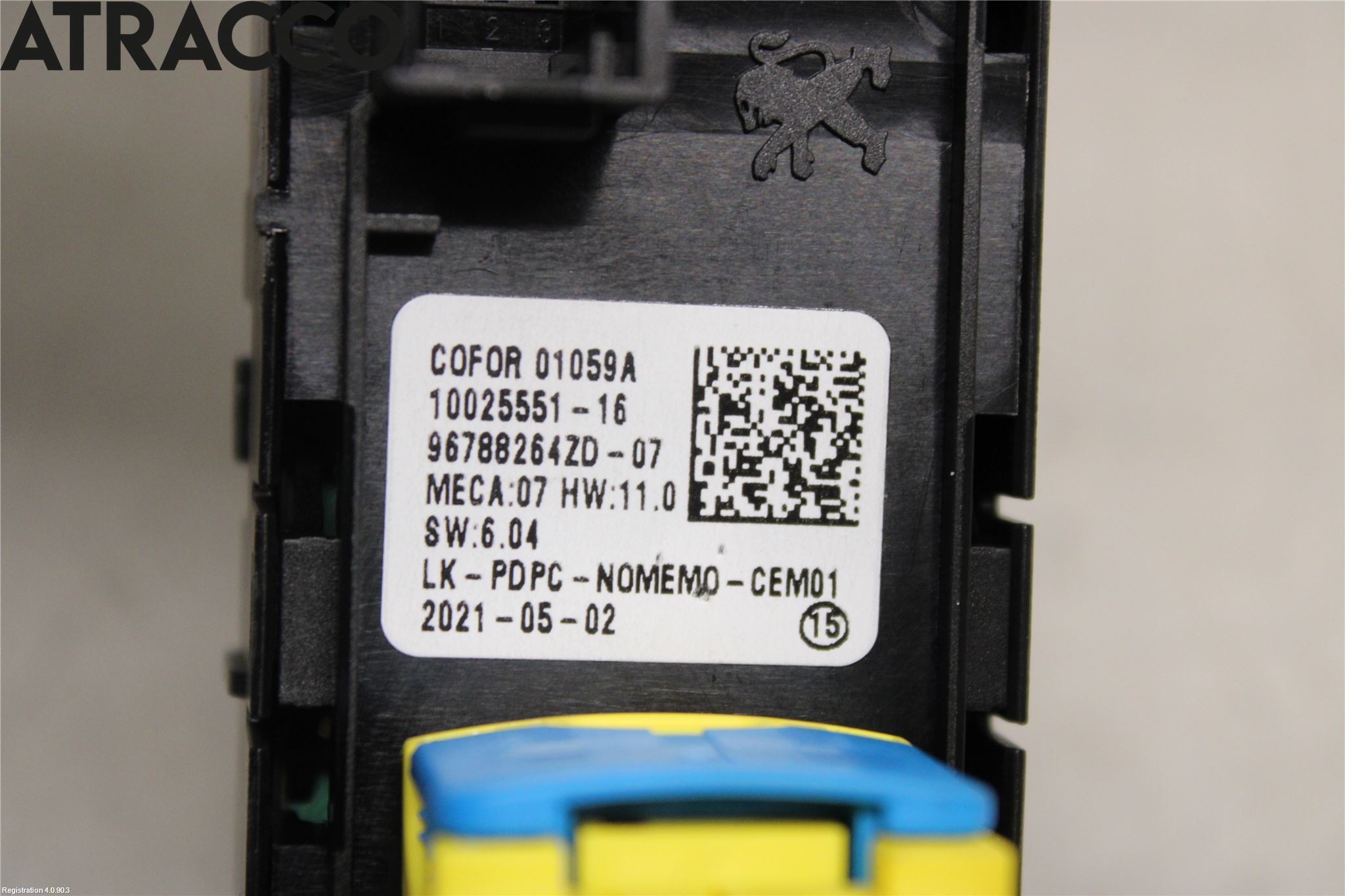 Citroen C4/E-C4 C4X/E-C4X III 21- Bryter Vindusheis