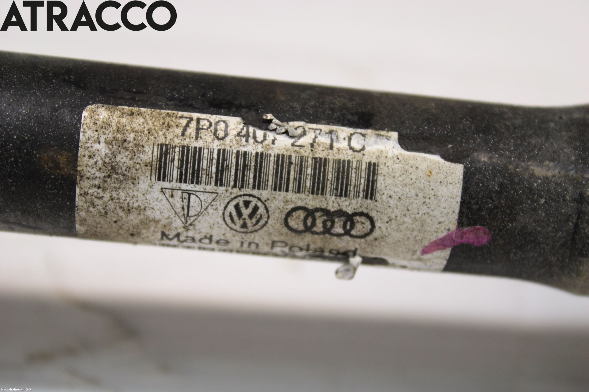 Porsche CAYENNE 03- Drivaksel Foran Kompl Høyre