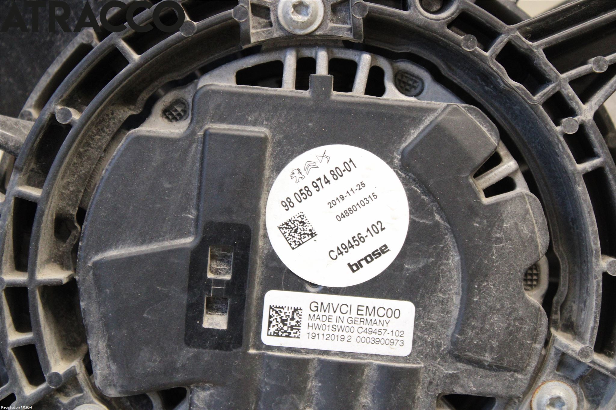 Citroen JUMPY 07-16 Kjølevifte Elektrisk