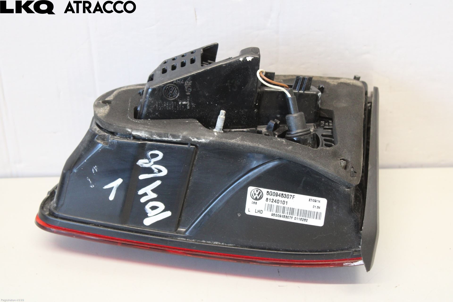 Volkswagen VW GOLF / E-GOLF VII 13-20 Baklykt Venstre  På Luke(Indre