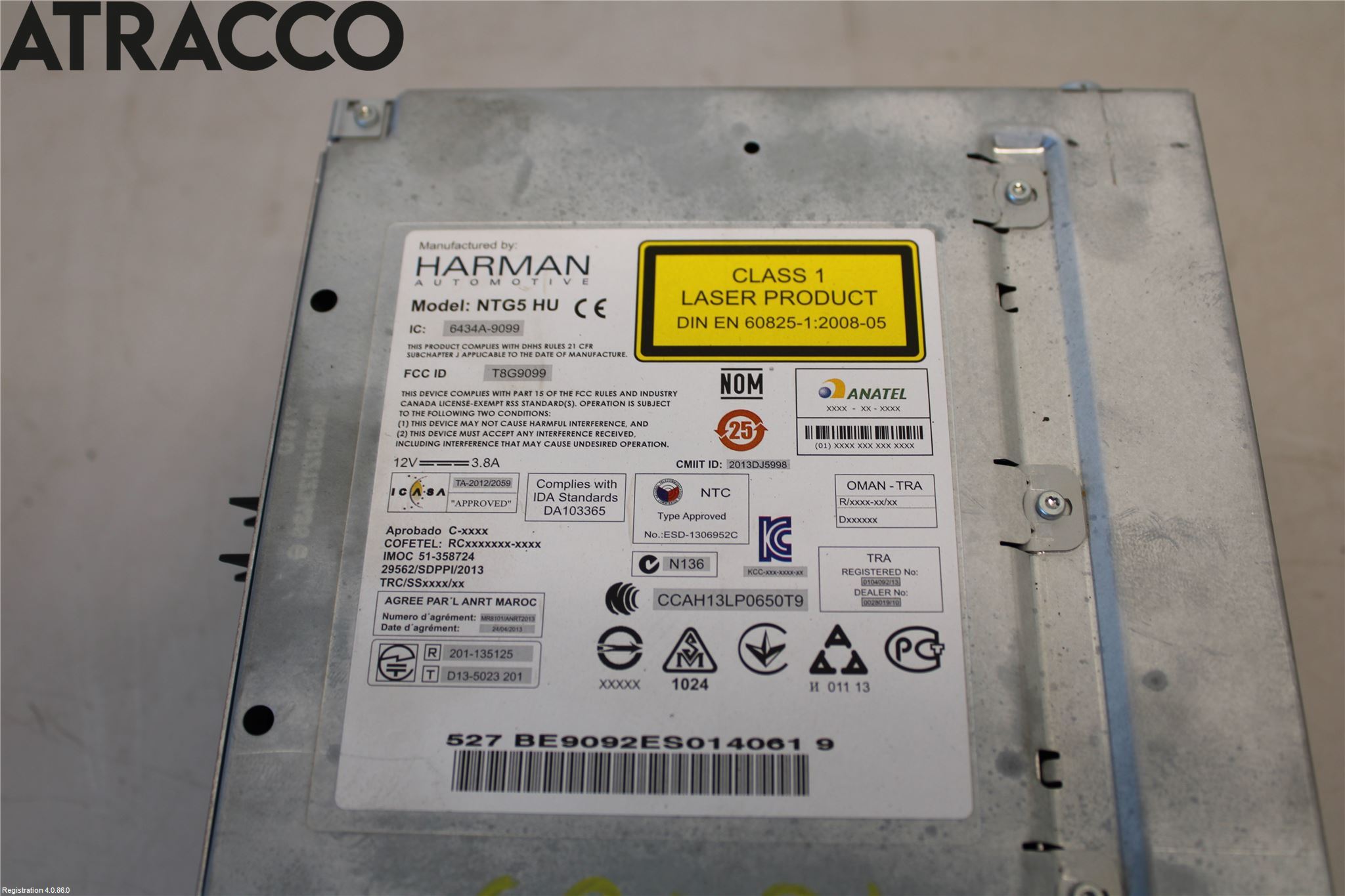 Mercedes-Benz MB C-KLASS (W205) 14-21 Stereo Radio Med Cd