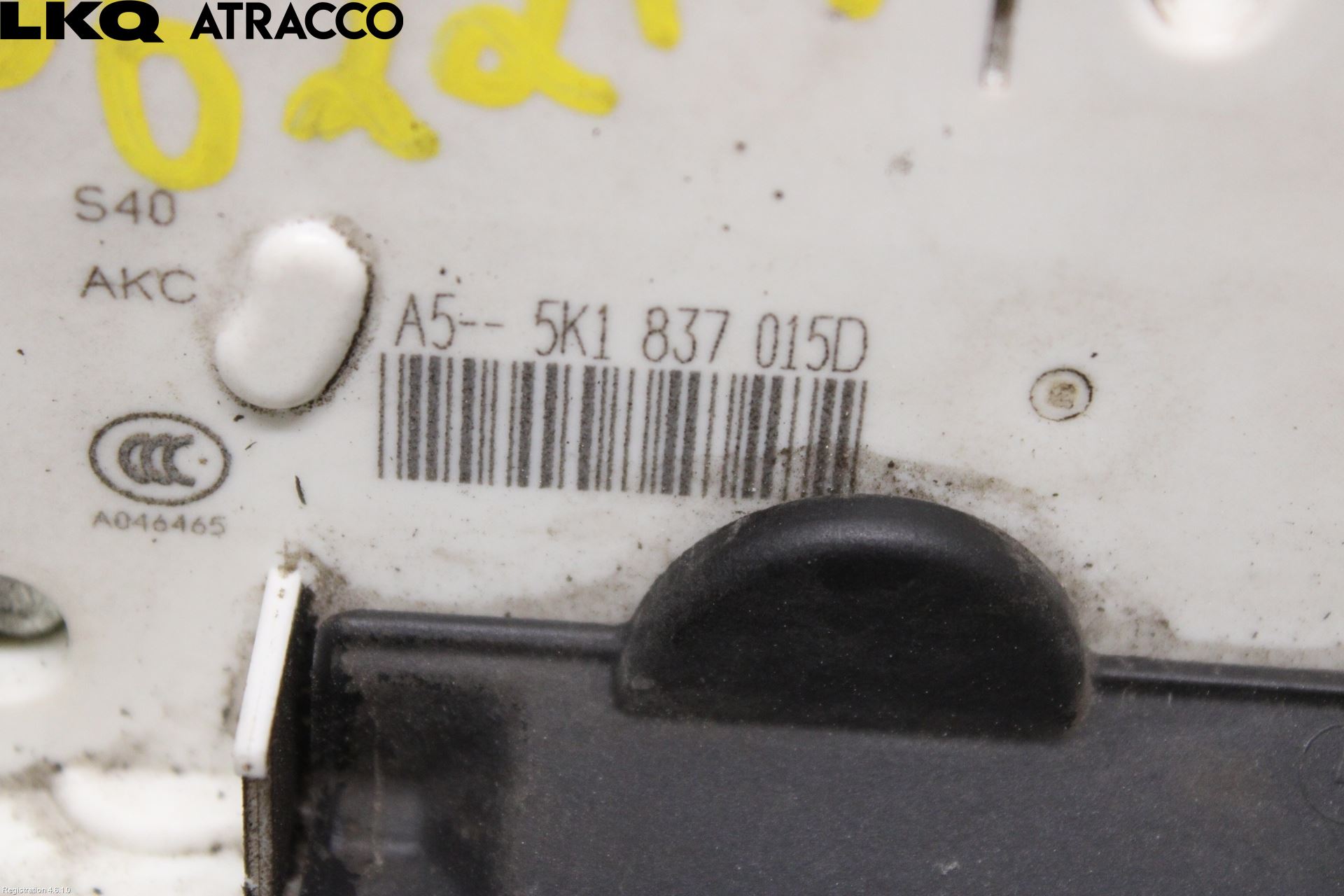 Volkswagen VW GOLF VI 09-13 Dørlås - Låsekasse